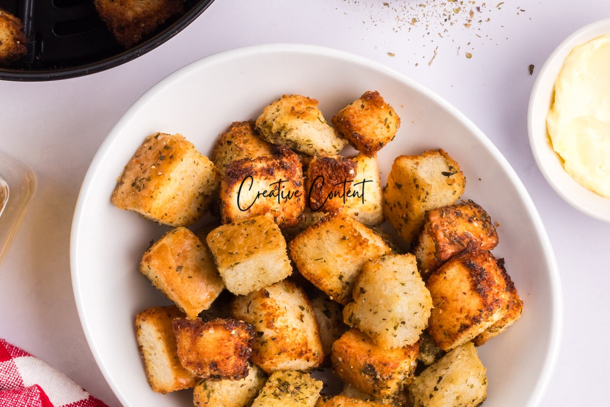 Air Fryer Croutons - (30 hero shots)