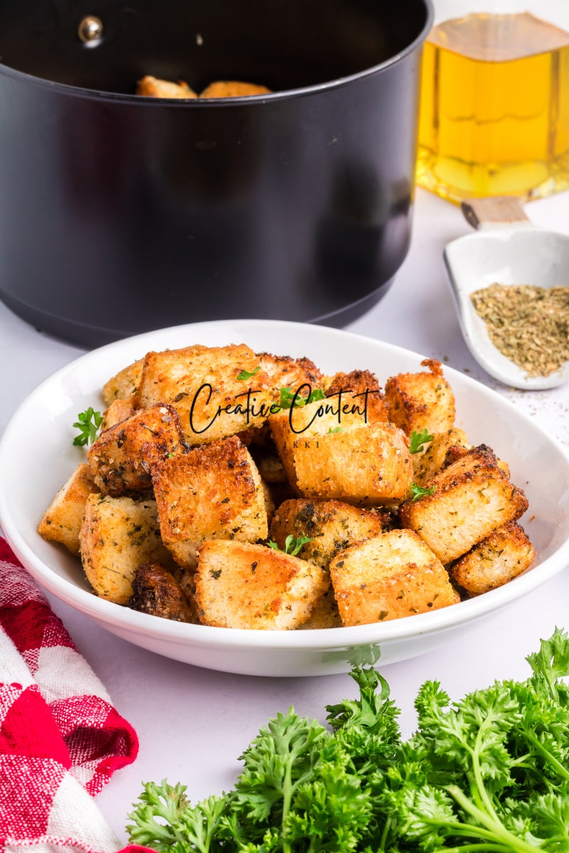 Air Fryer Croutons - (30 hero shots)