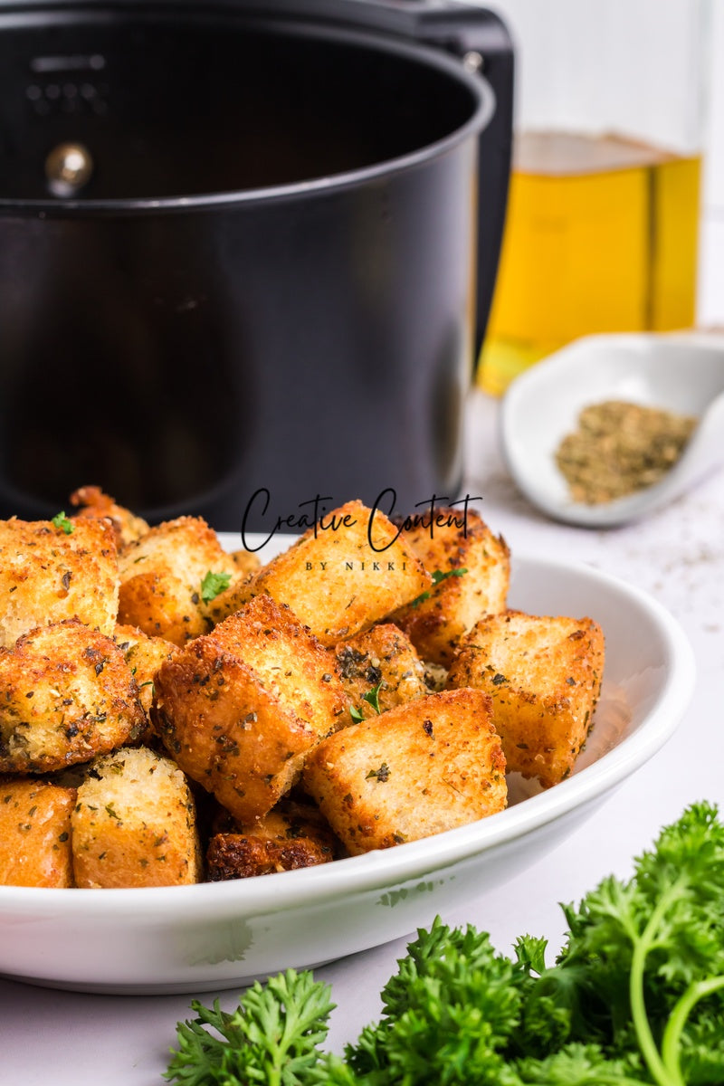 Air Fryer Croutons - (30 hero shots)