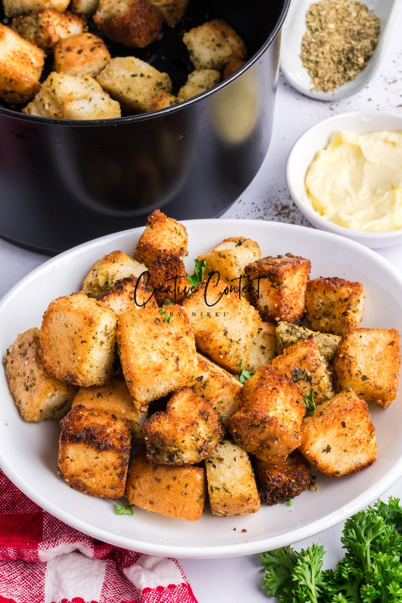 Air Fryer Croutons - (30 hero shots)