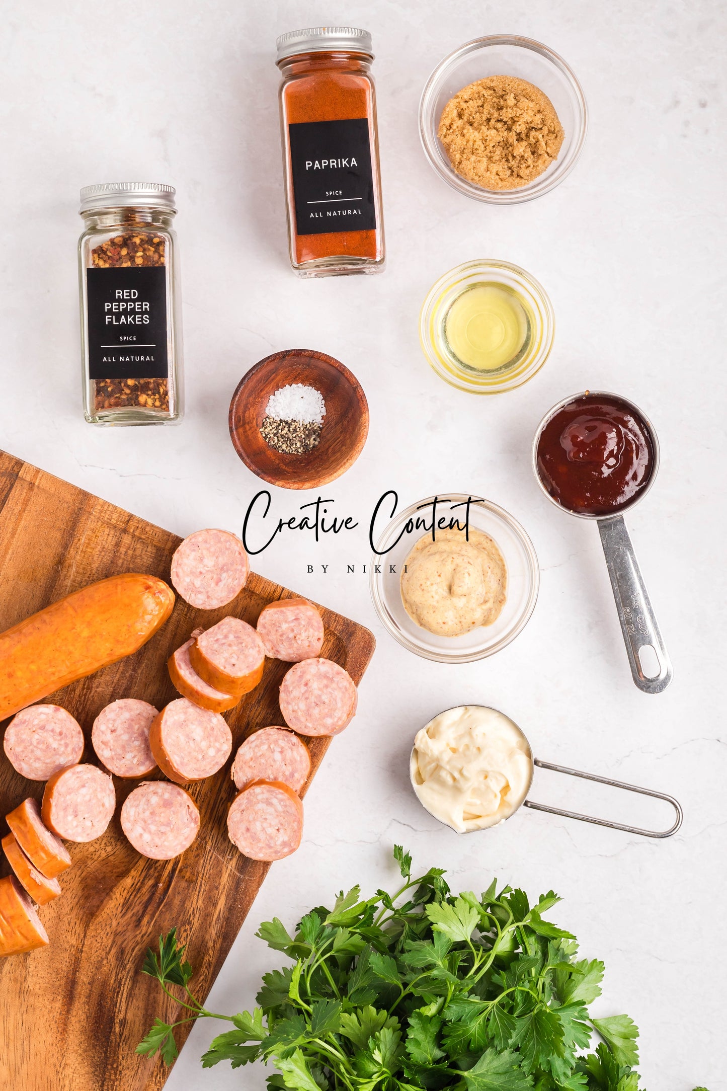 Air Fryer Kielbasa + Creamy Mustard Sauce - Set 1 of 2