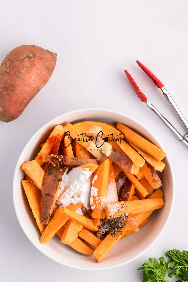 Air Fryer Sweet Potato Wedges + Spicy Mayo (2 recipes) - Set 2 of 3
