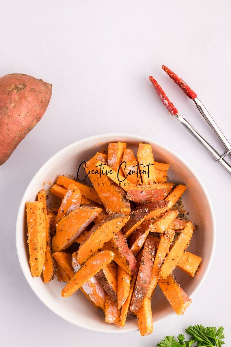 Air Fryer Sweet Potato Wedges + Spicy Mayo (2 recipes) - Set 2 of 3