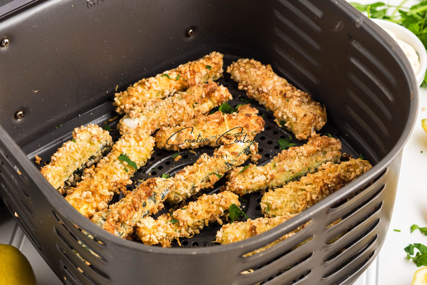Extra Crispy Air Fryer Zucchini Fries  - Set 2  of 2
