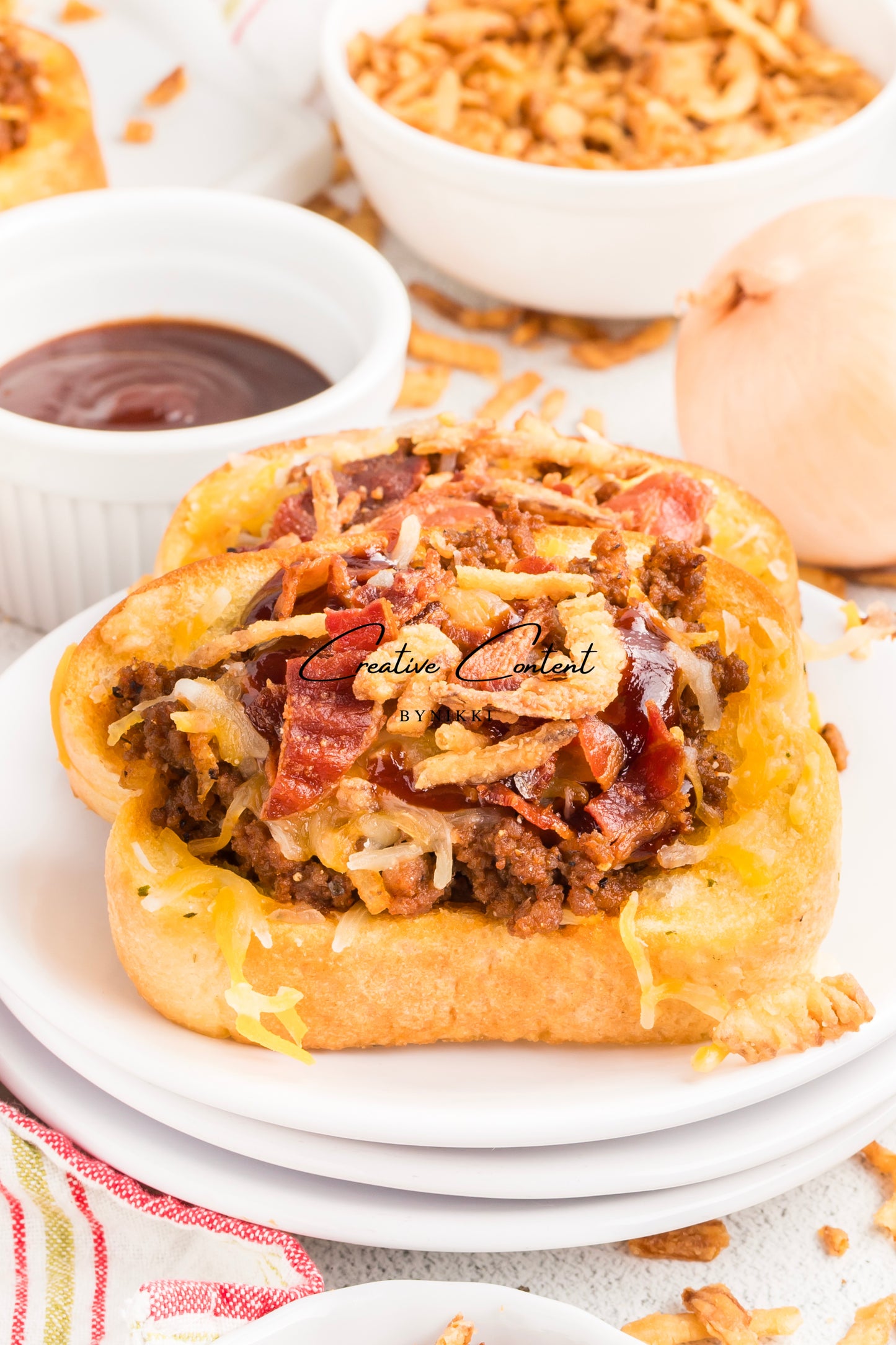 BBQ Cheeseburger Texas Toast - Exclusive