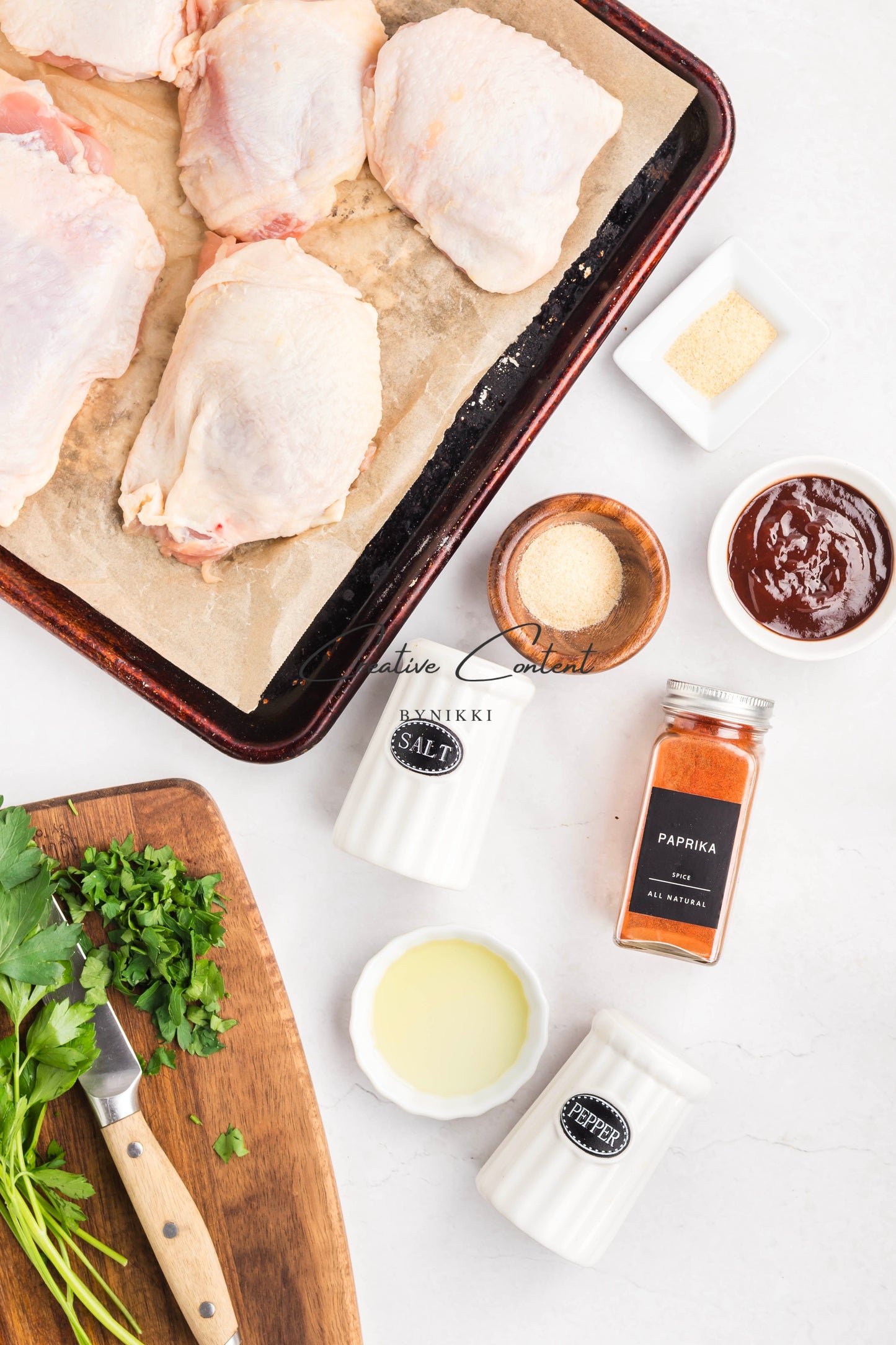 Baked Barbecue Chicken Thighs - Exclusive