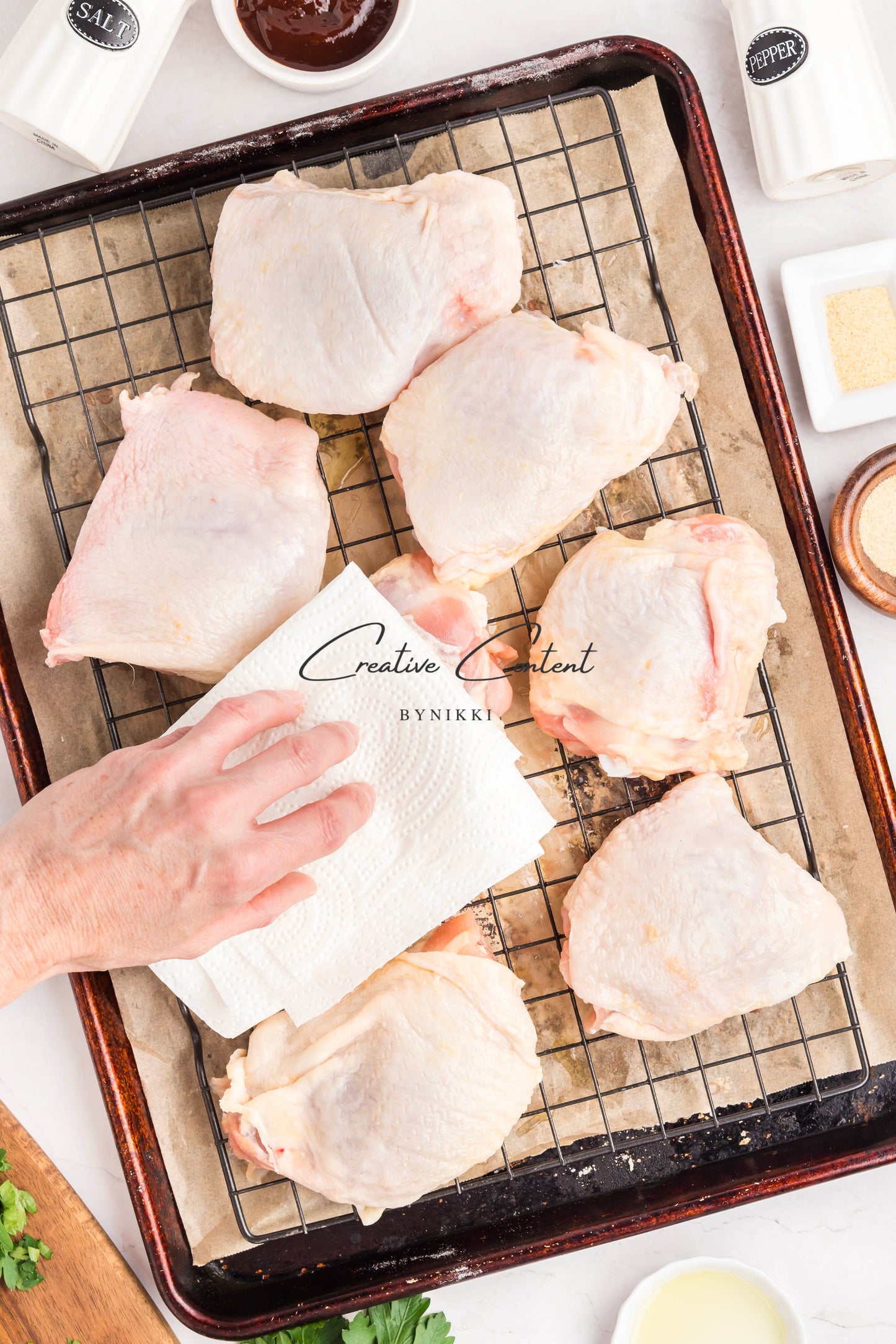 Baked Barbecue Chicken Thighs - Exclusive