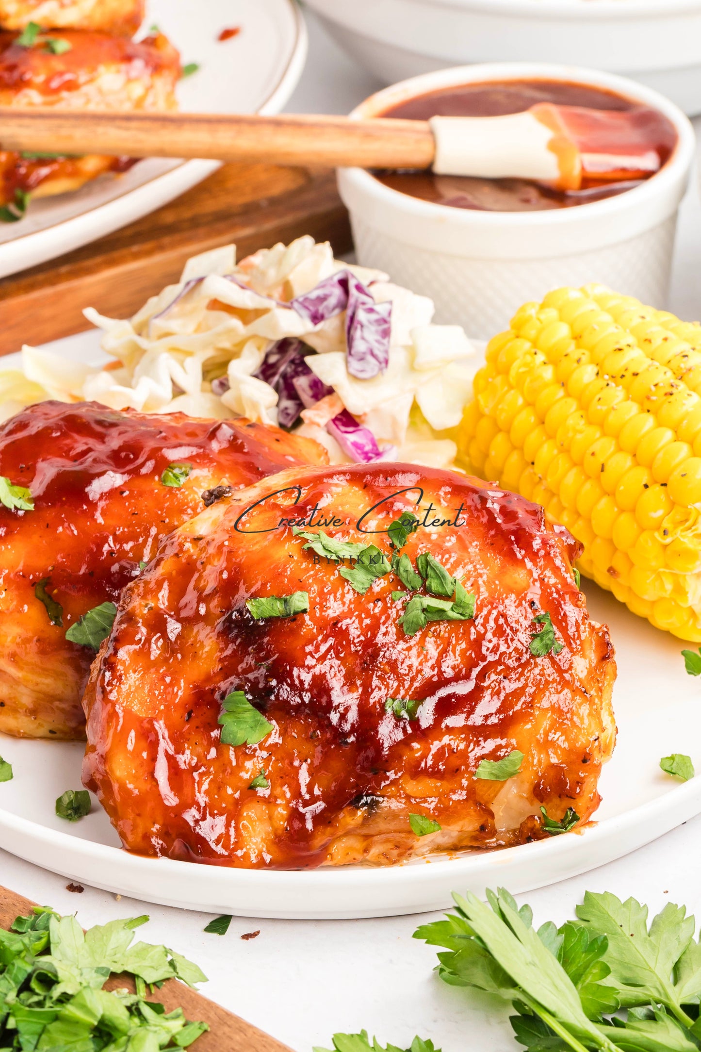 Baked Barbecue Chicken Thighs - Exclusive