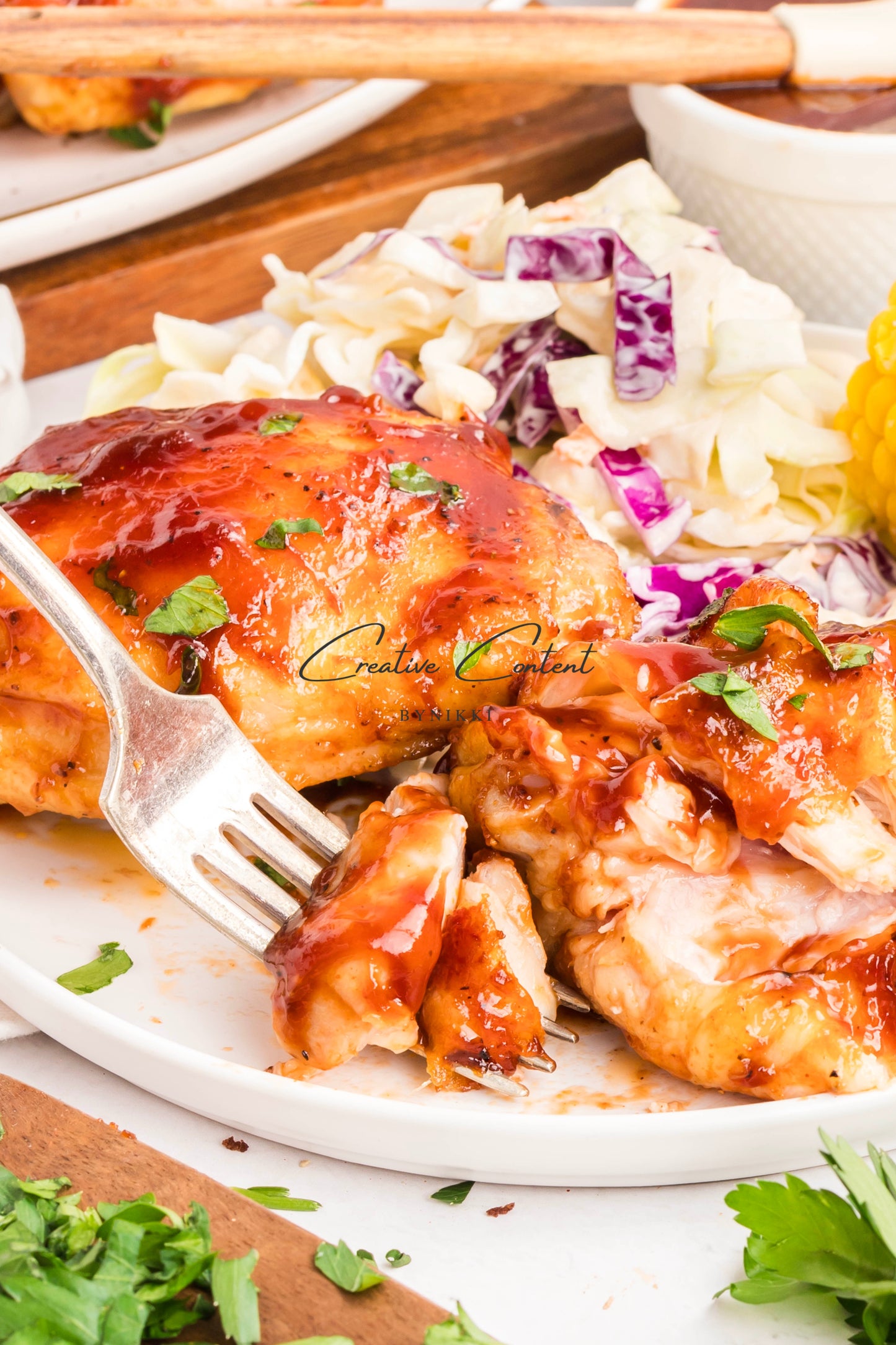 Baked Barbecue Chicken Thighs - Exclusive