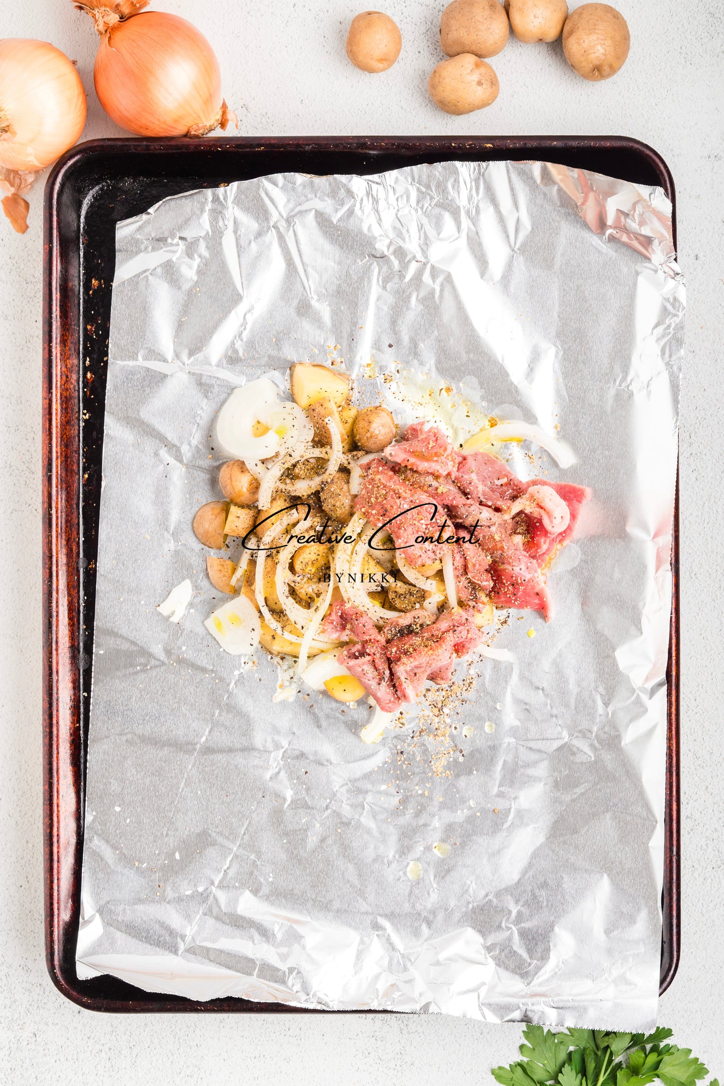 Beef and Potato Foil Packet - Exclusive