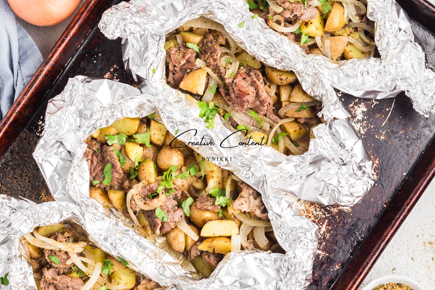 Beef and Potato Foil Packet - Exclusive