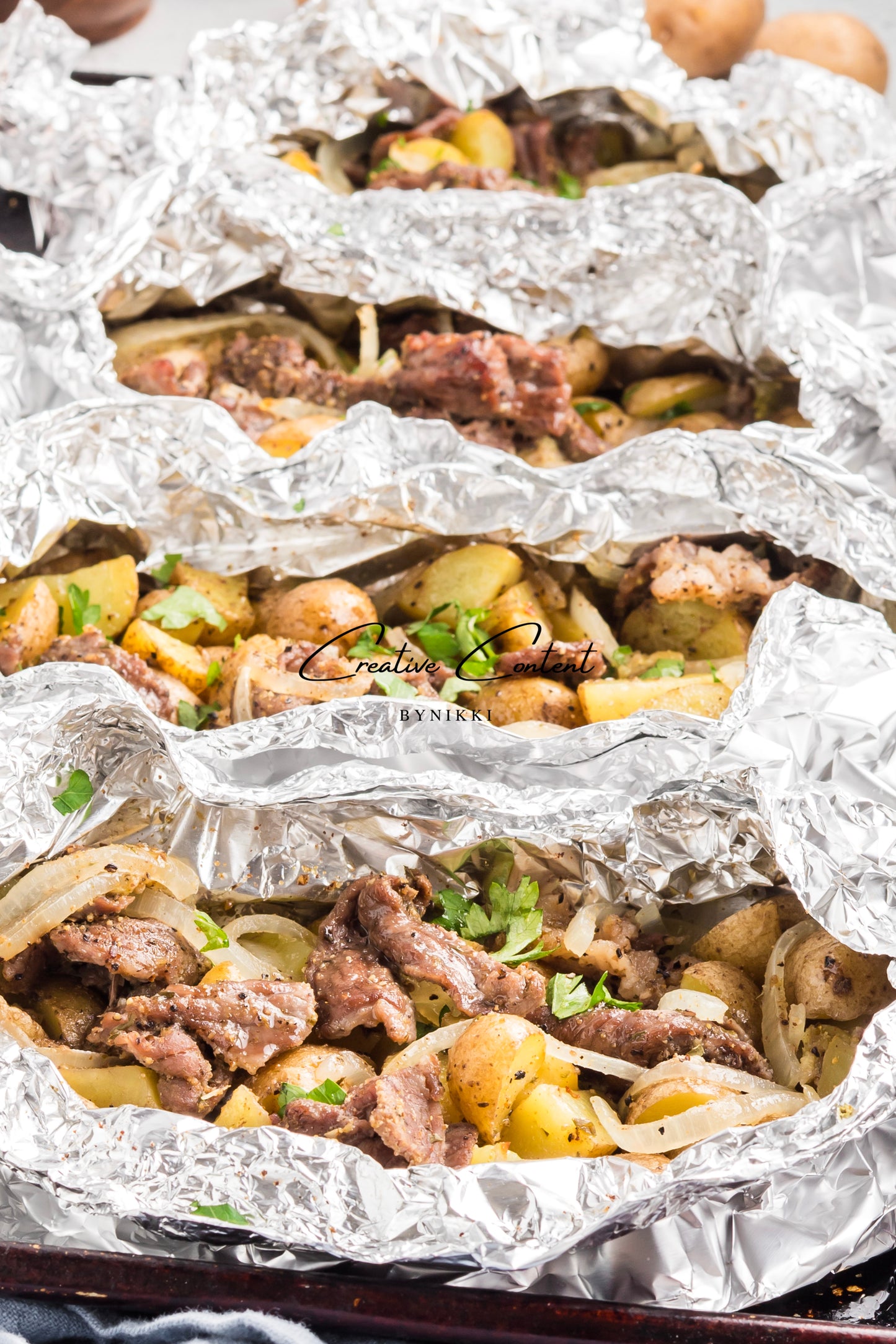 Beef and Potato Foil Packet - Exclusive