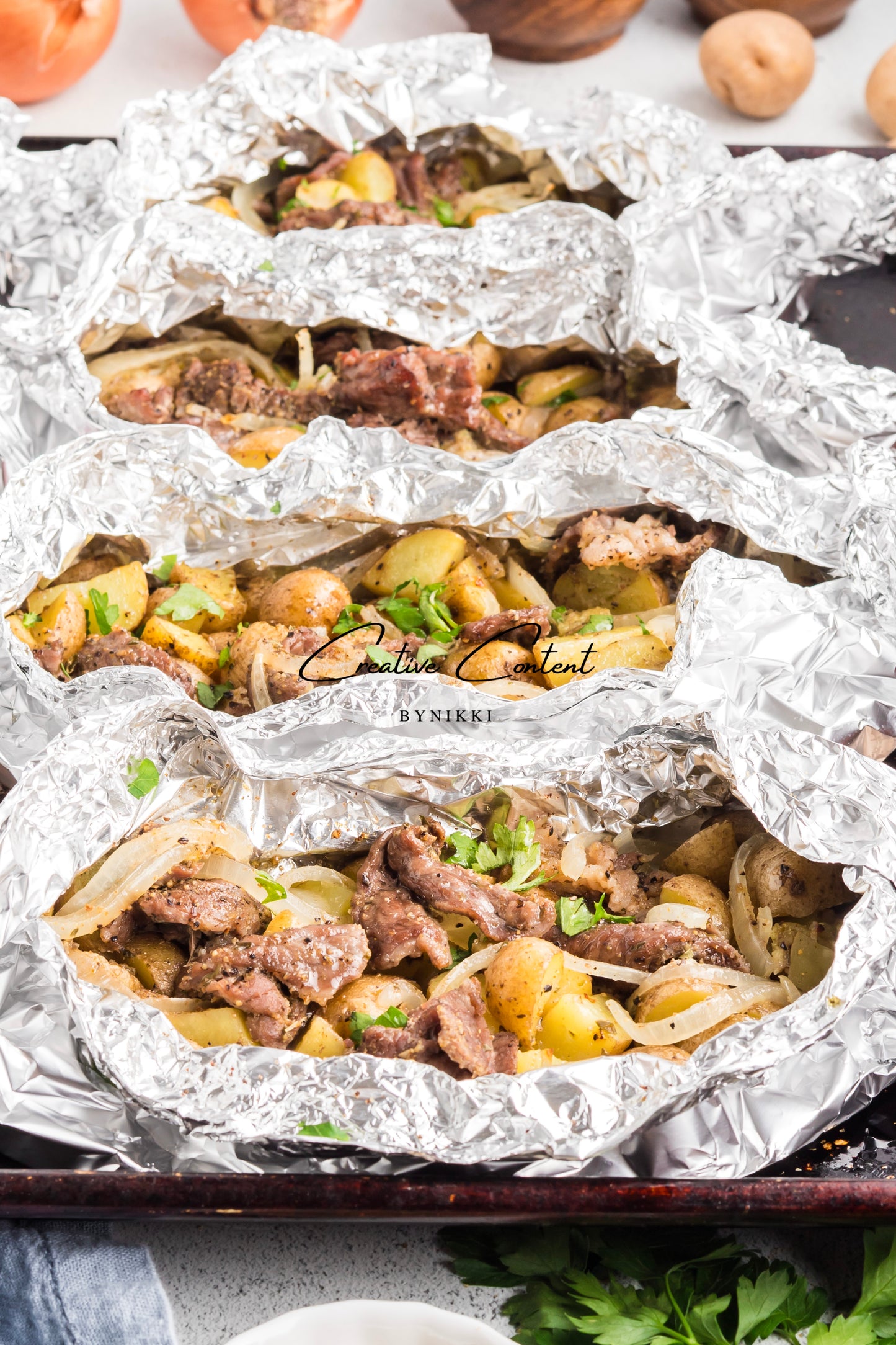 Beef and Potato Foil Packet - Exclusive