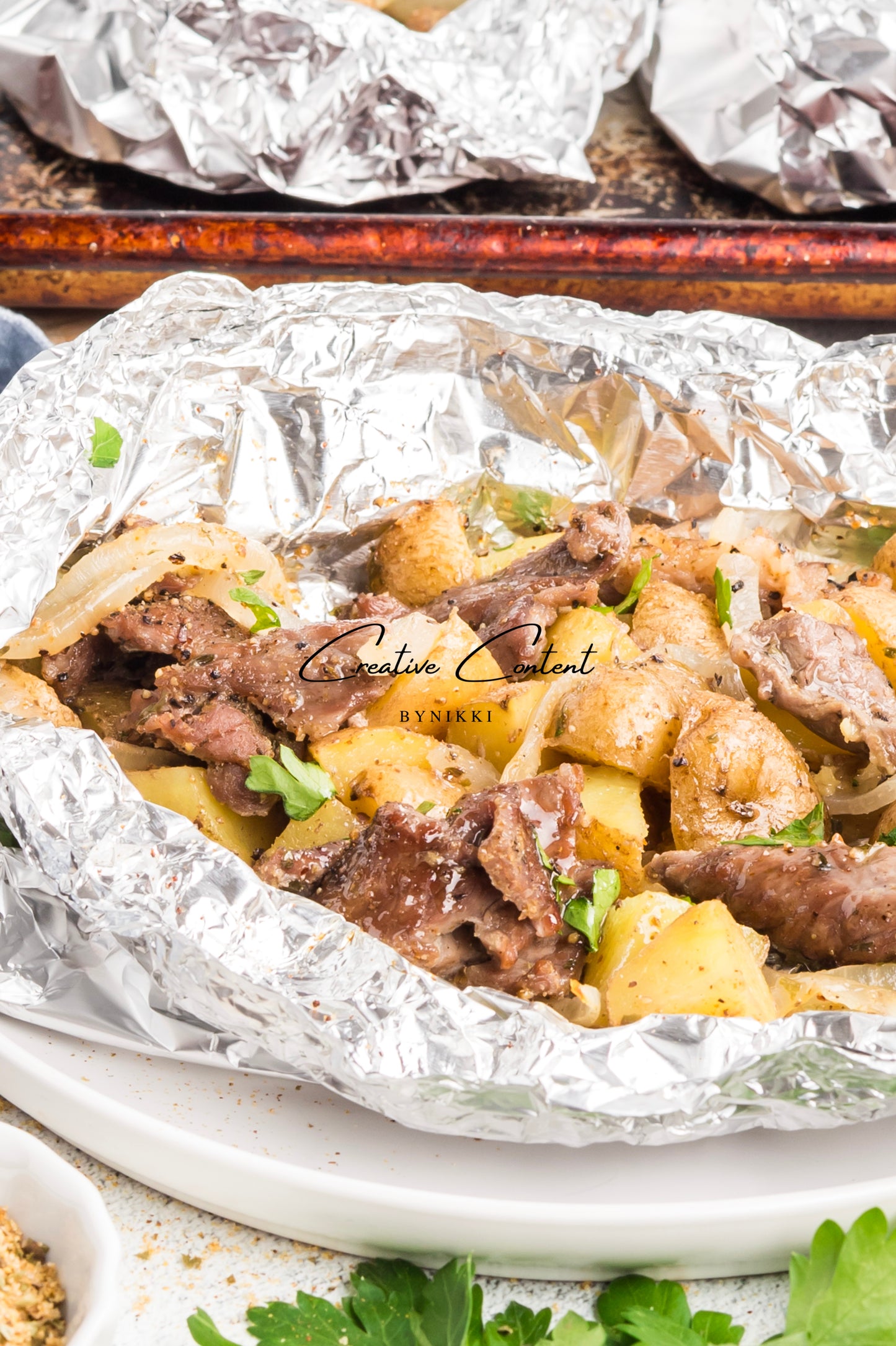 Beef and Potato Foil Packet - Exclusive