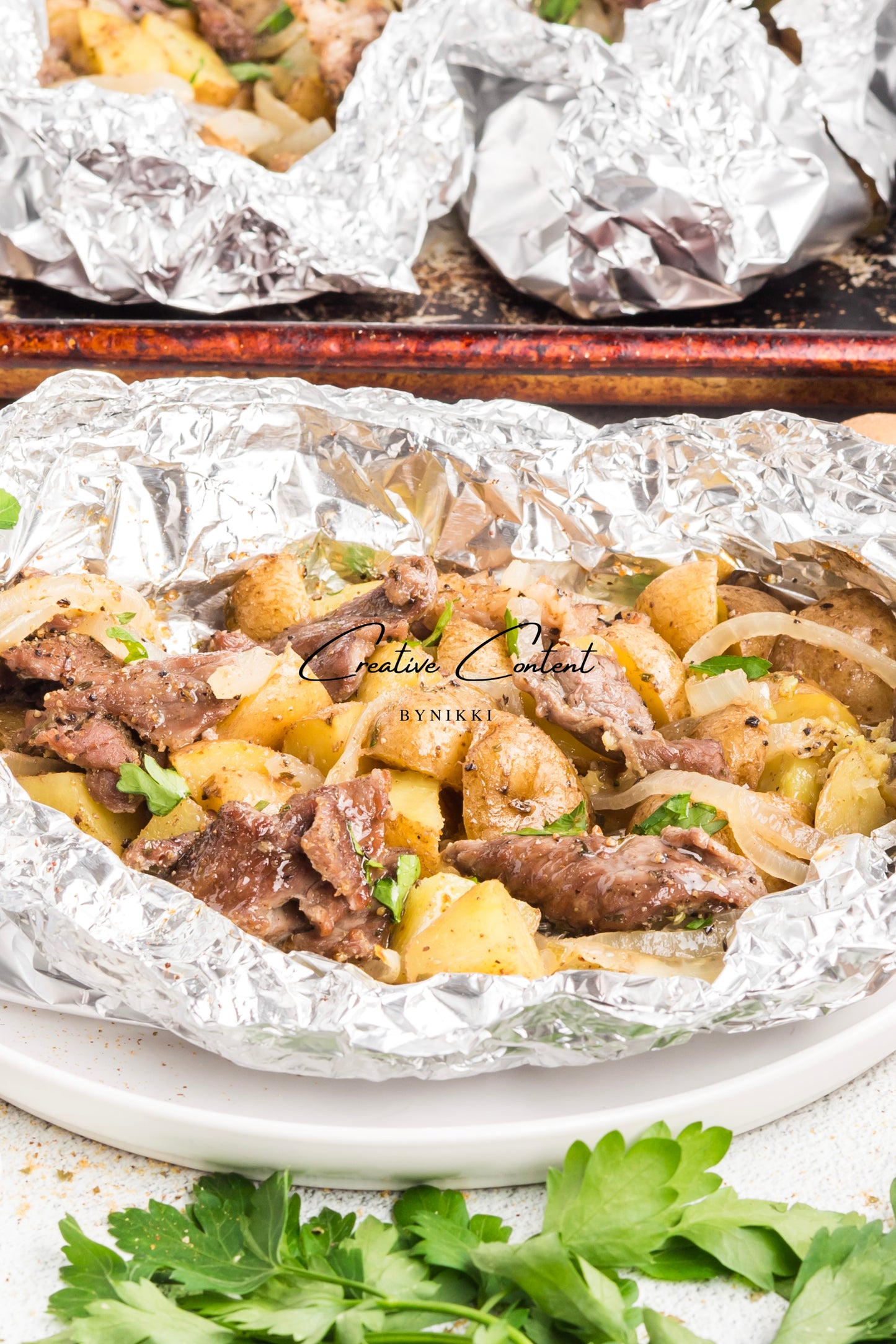 Beef and Potato Foil Packet - Exclusive