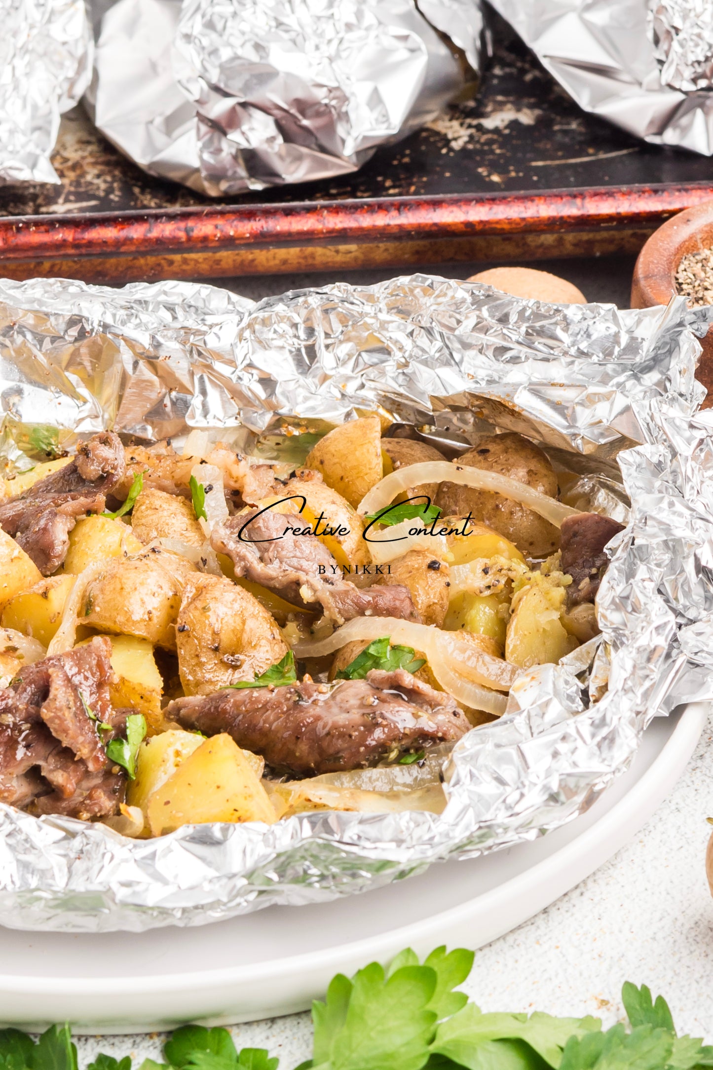 Beef and Potato Foil Packet - Exclusive