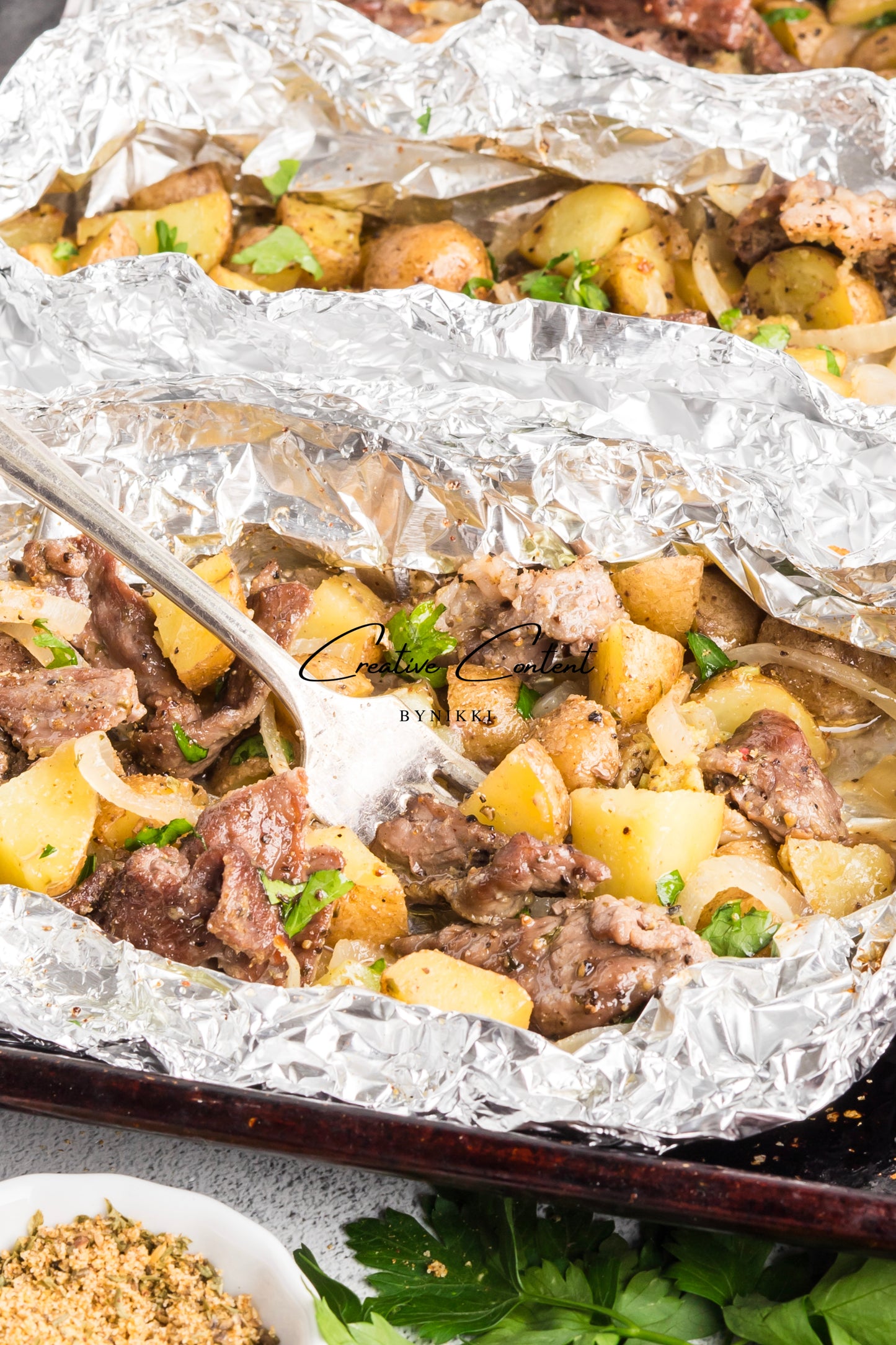 Beef and Potato Foil Packet - Exclusive