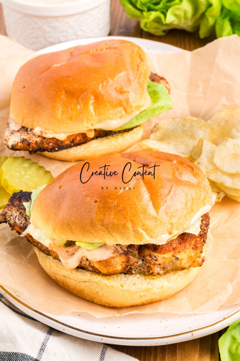 Blackened Chicken Sandwich - Set 3 of 3