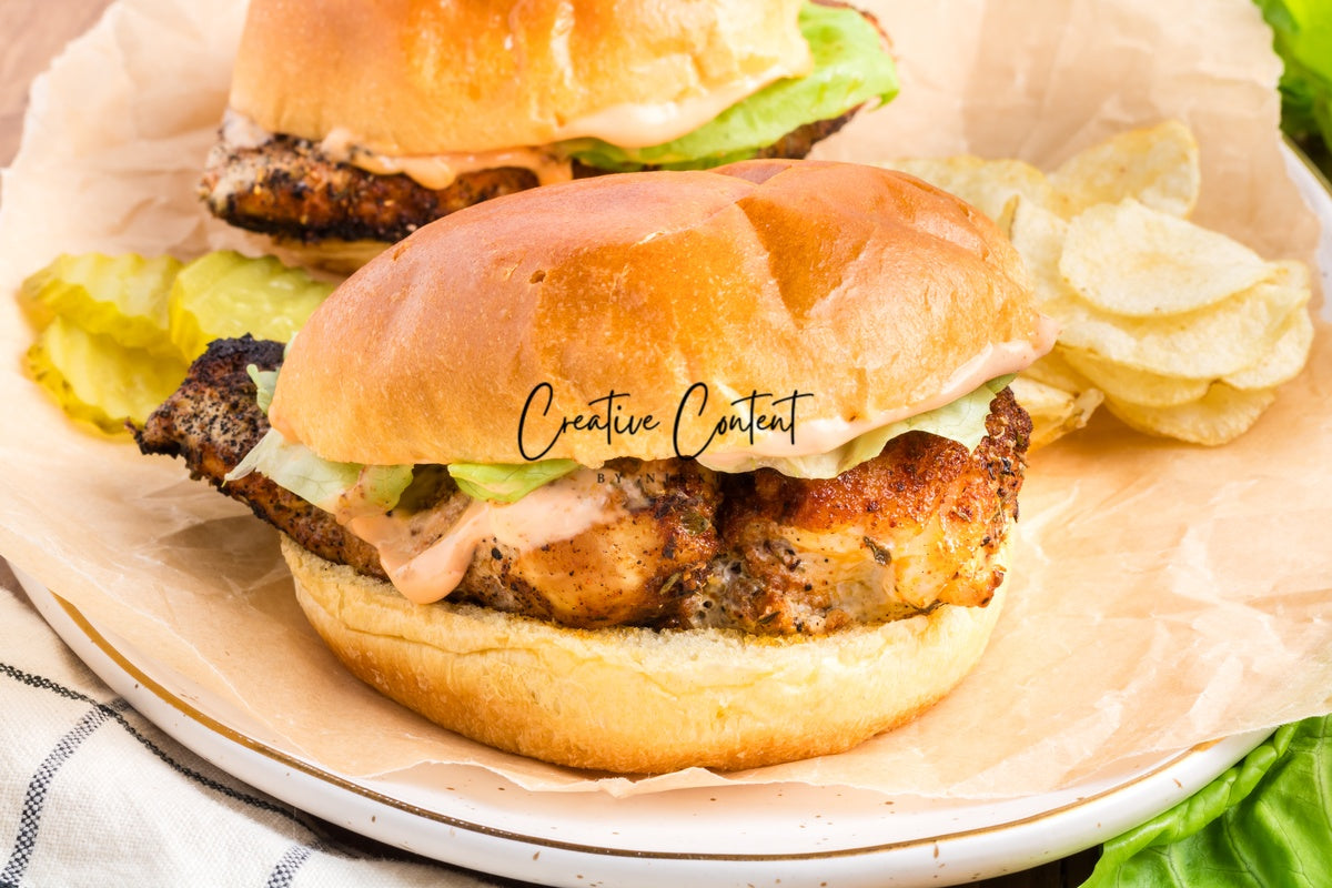Blackened Chicken Sandwich - Set 3 of 3