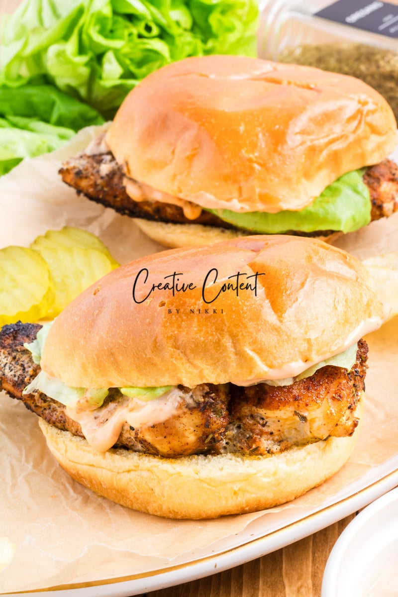 Blackened Chicken Sandwich - Set 3 of 3