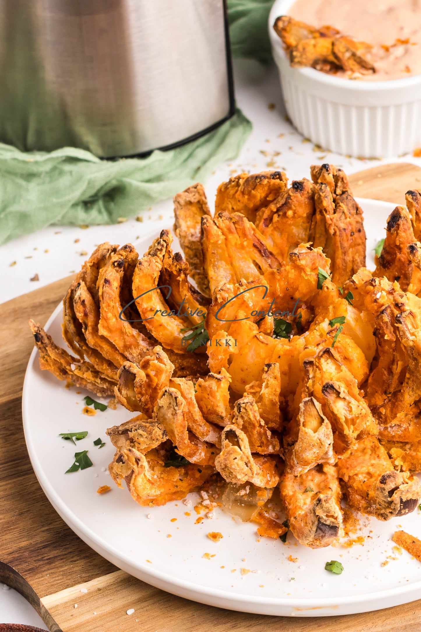 Air Fryer Blooming Onion + Blooming Onion Sauce -  Exclusive