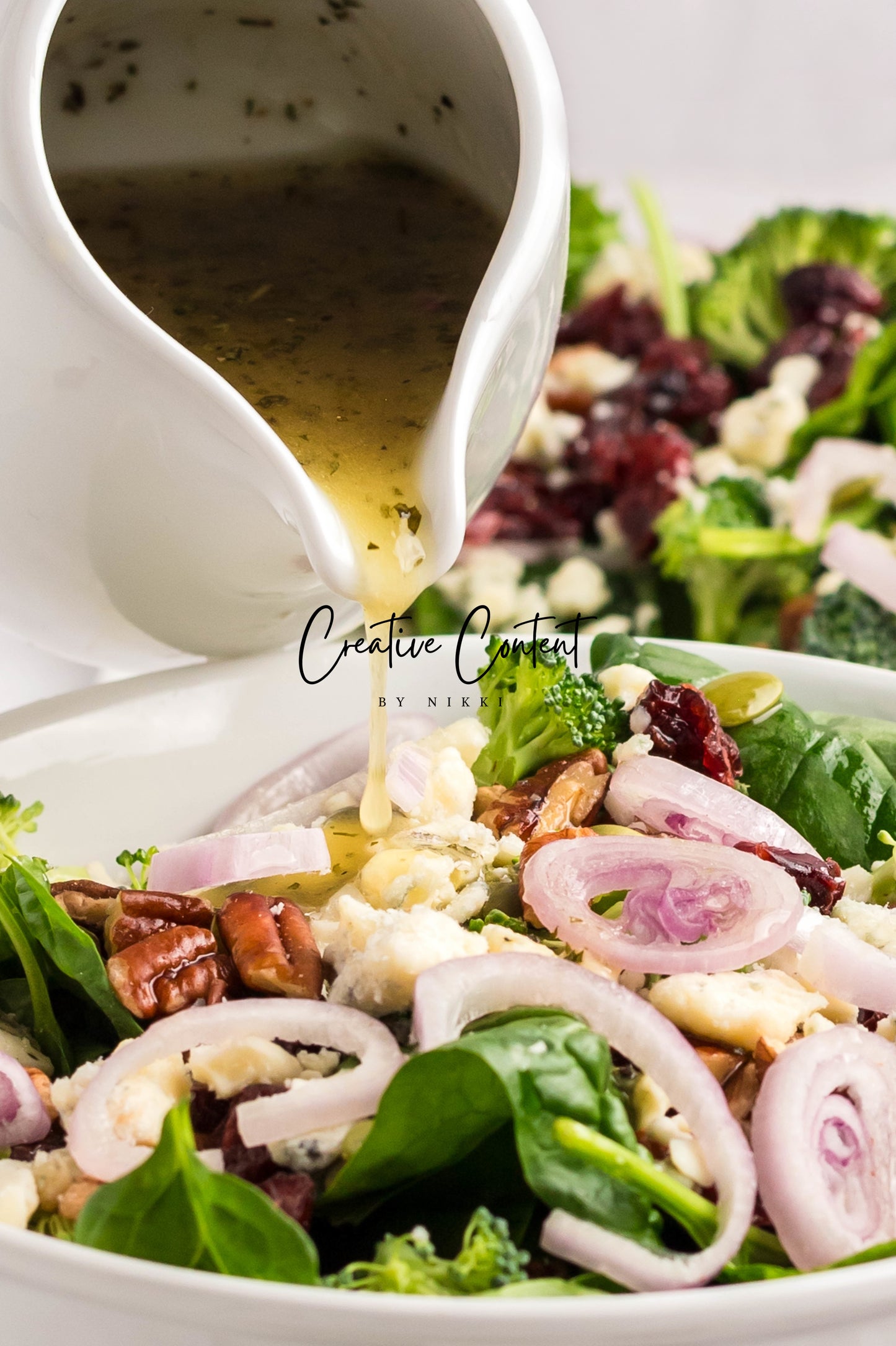 Spinach Salad + Dijon Vinaigrette  - Set 1 of 2