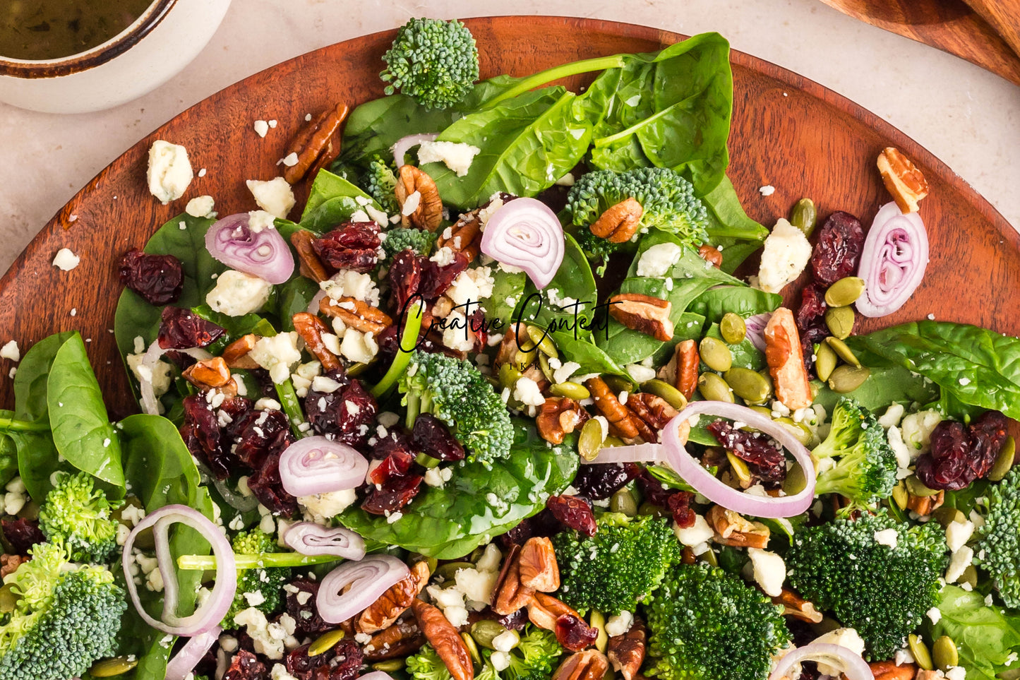 Spinach Salad + Dijon Vinaigrette  - Set 2 of 2