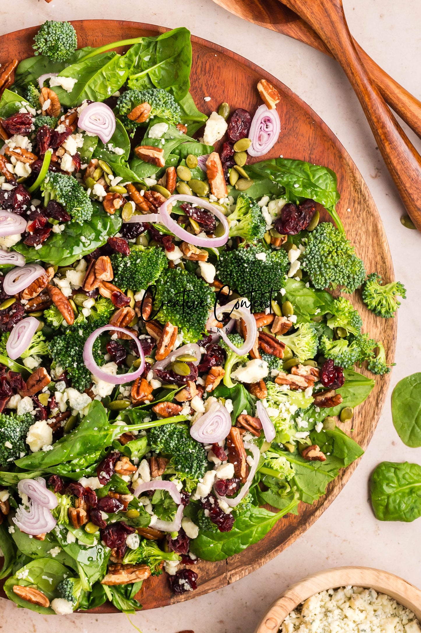 Spinach Salad + Dijon Vinaigrette  - Set 2 of 2