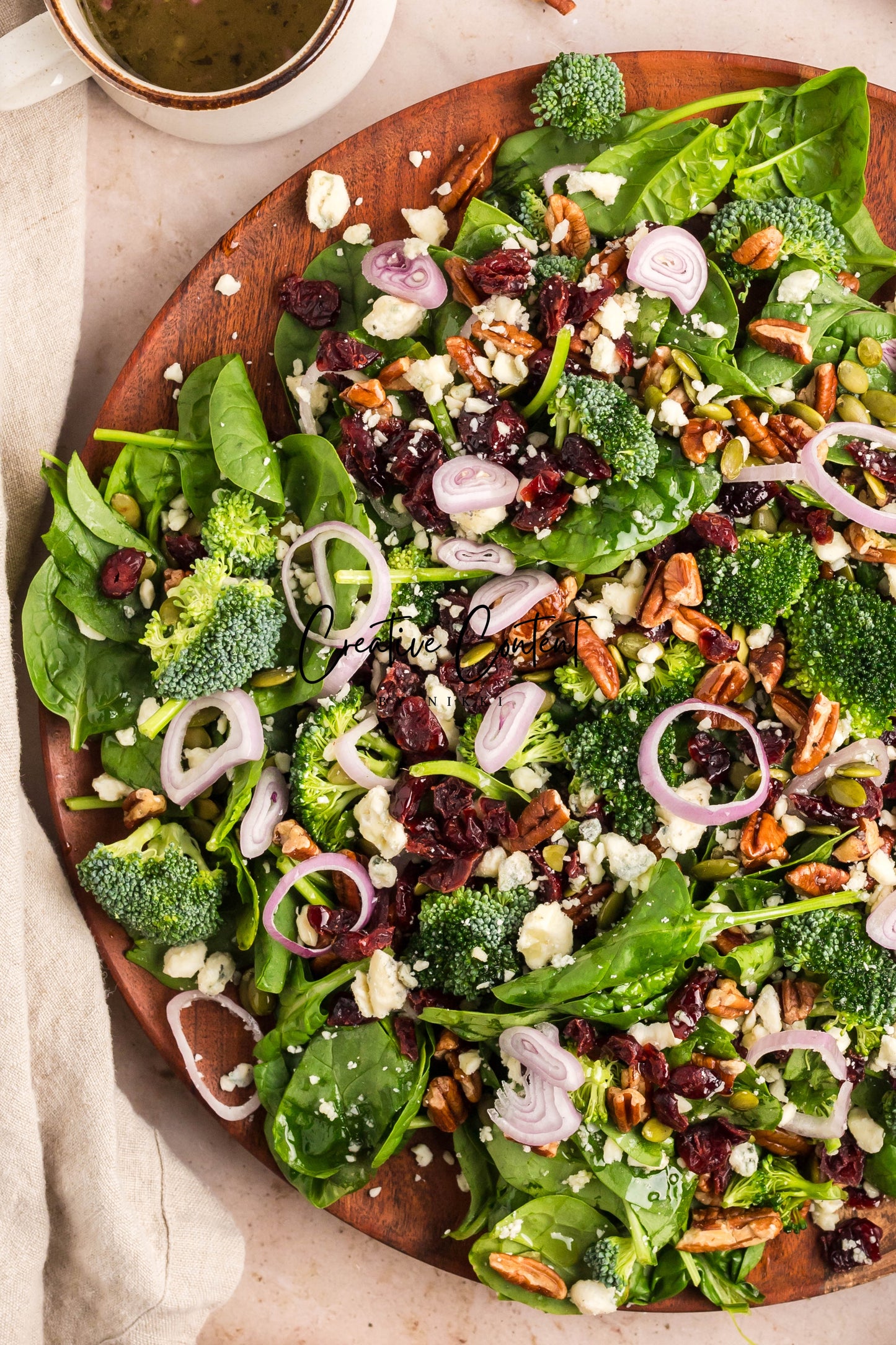 Spinach Salad + Dijon Vinaigrette  - Set 2 of 2