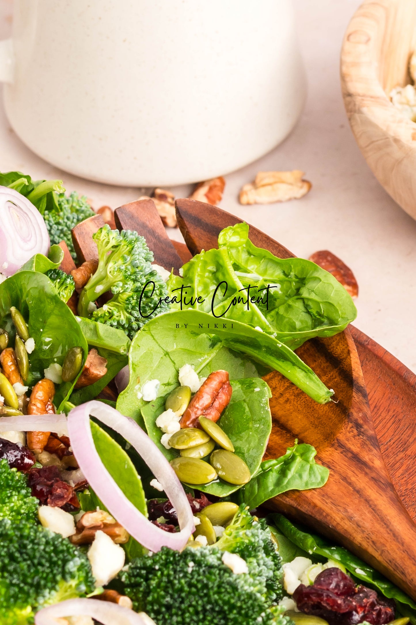 Spinach Salad + Dijon Vinaigrette  - Set 2 of 2