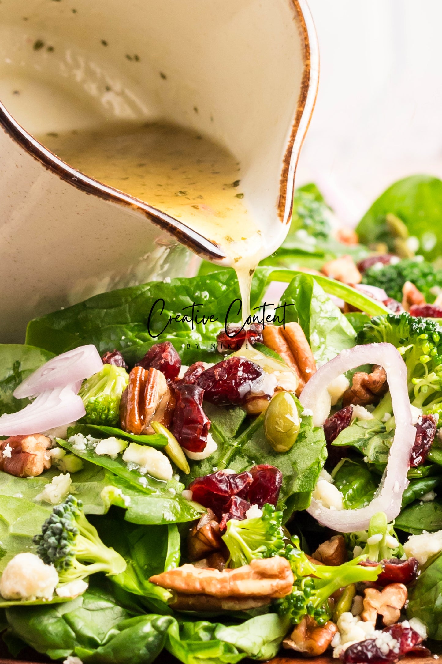 Spinach Salad + Dijon Vinaigrette  - Set 2 of 2