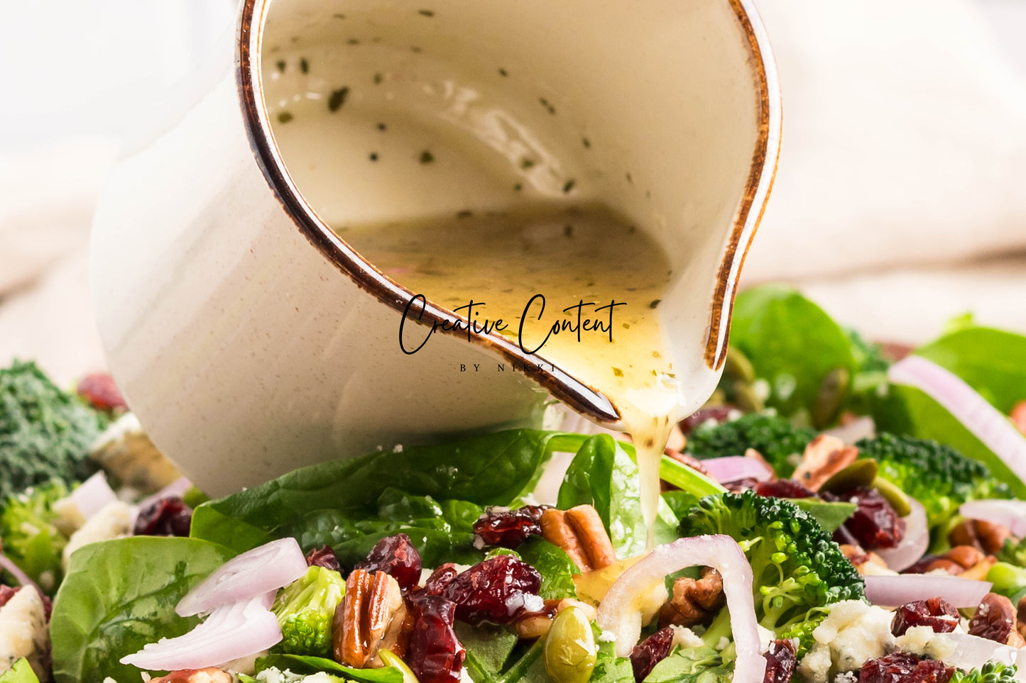 Spinach Salad + Dijon Vinaigrette  - Set 2 of 2