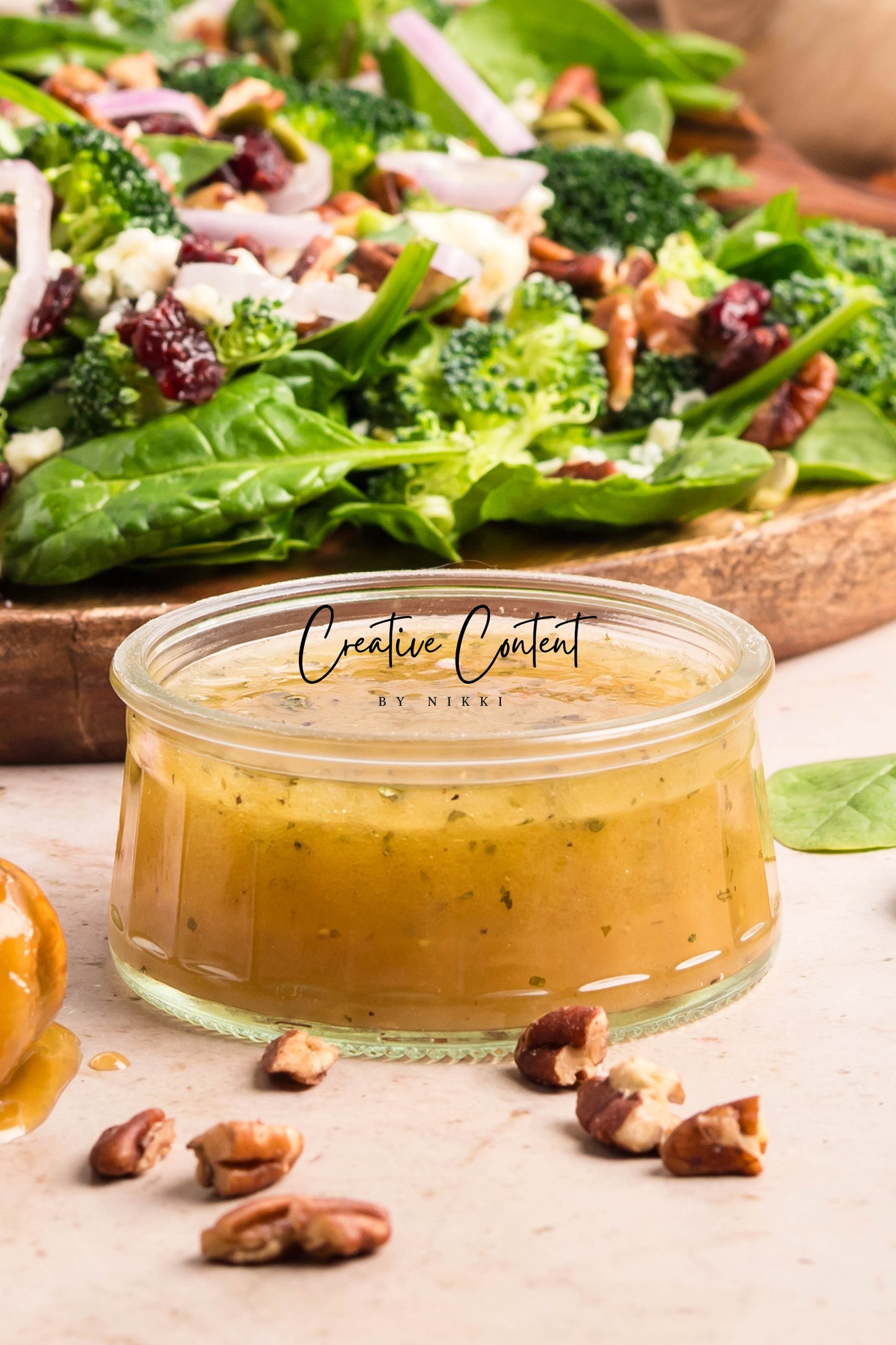 Spinach Salad + Dijon Vinaigrette  - Set 2 of 2