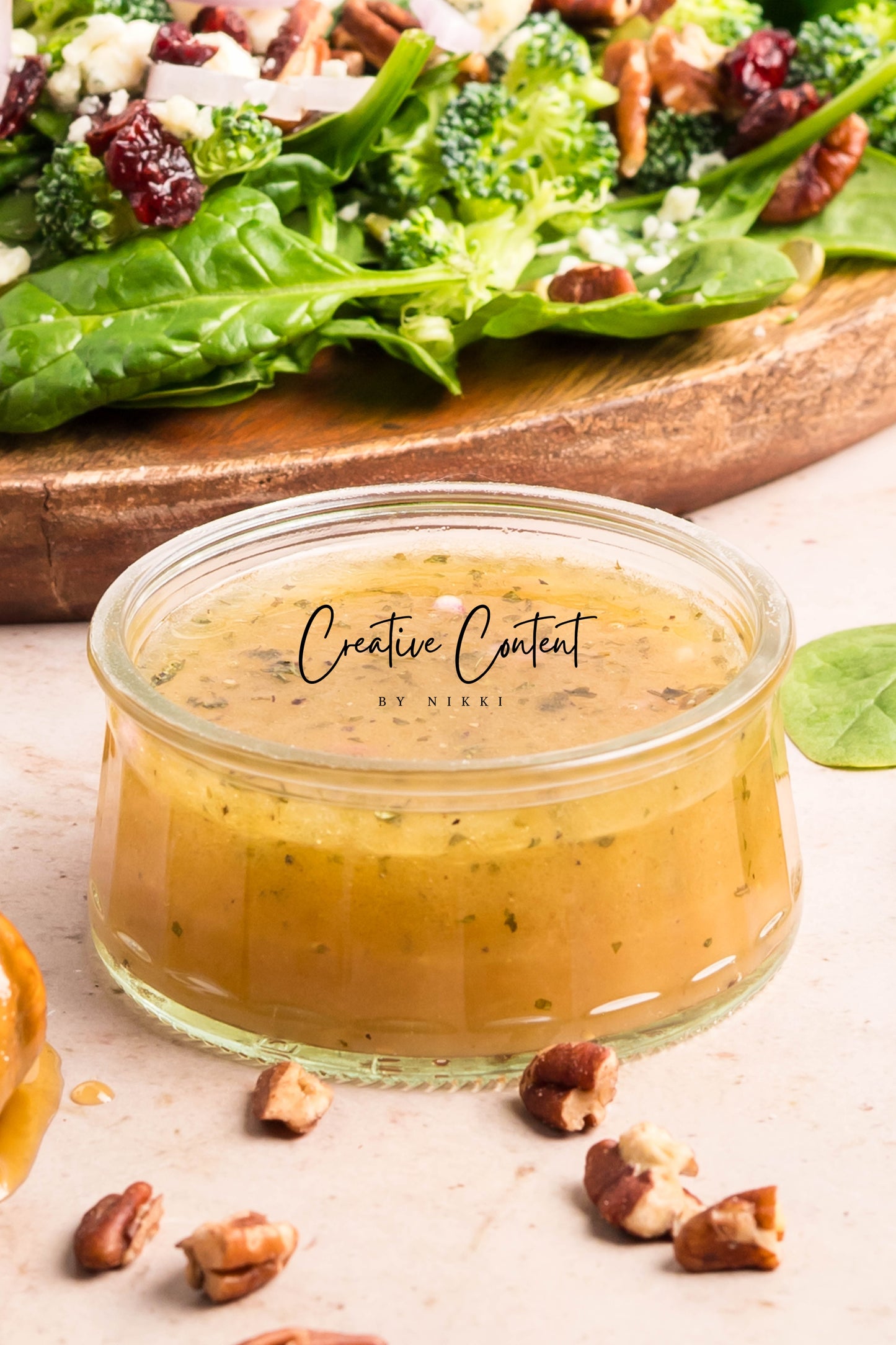 Spinach Salad + Dijon Vinaigrette  - Set 2 of 2