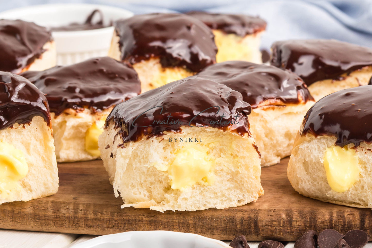 Boston Cream Pie Hawaiian Rolls -  Exclusive