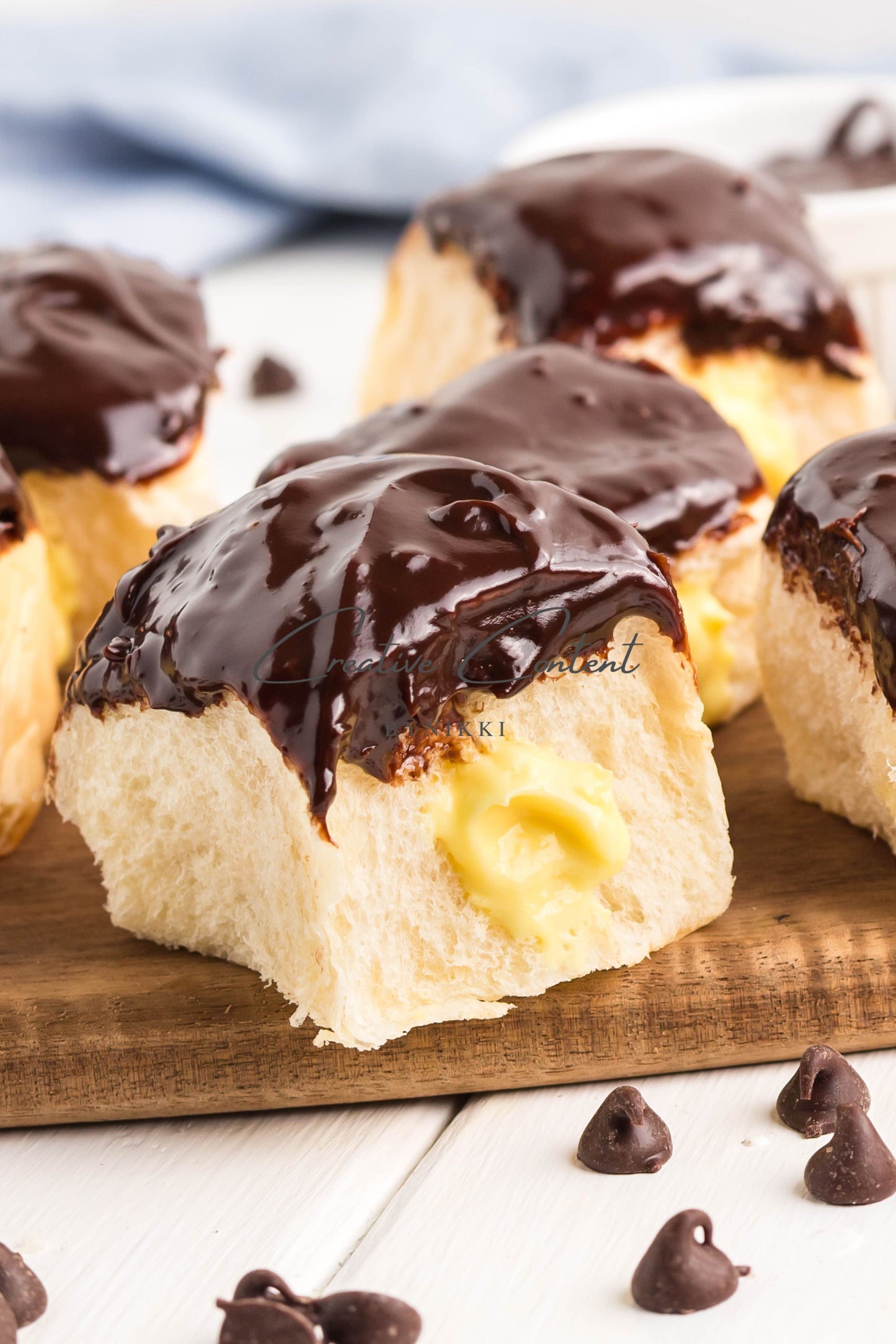 Boston Cream Pie Hawaiian Rolls -  Exclusive