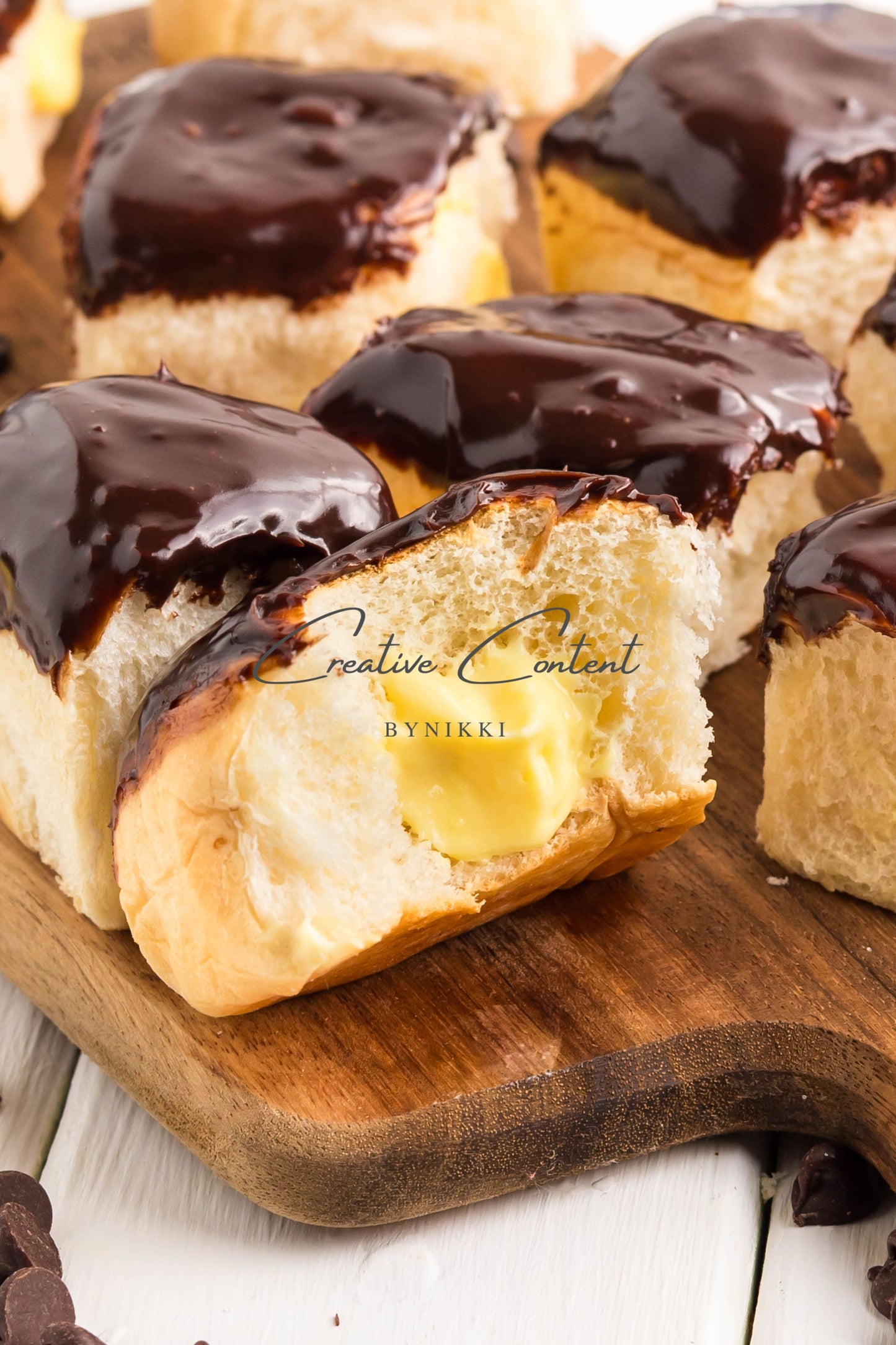 Boston Cream Pie Hawaiian Rolls -  Exclusive