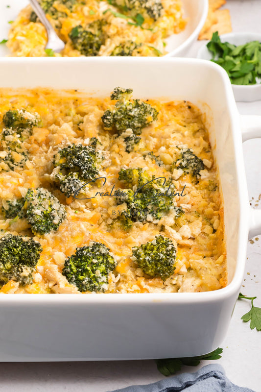 Broccoli And Cheese Rice Chicken Casserole -  Exclusive