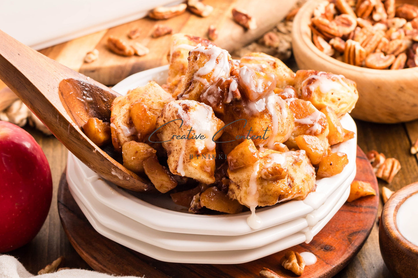 Caramel Apple Cinnamon Roll Casserole  -  Exclusive