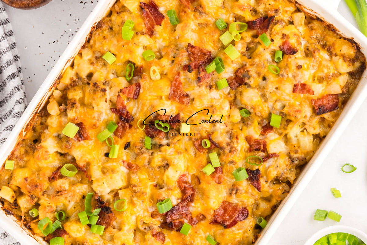 Cheeseburger Potato Casserole - Exclusive
