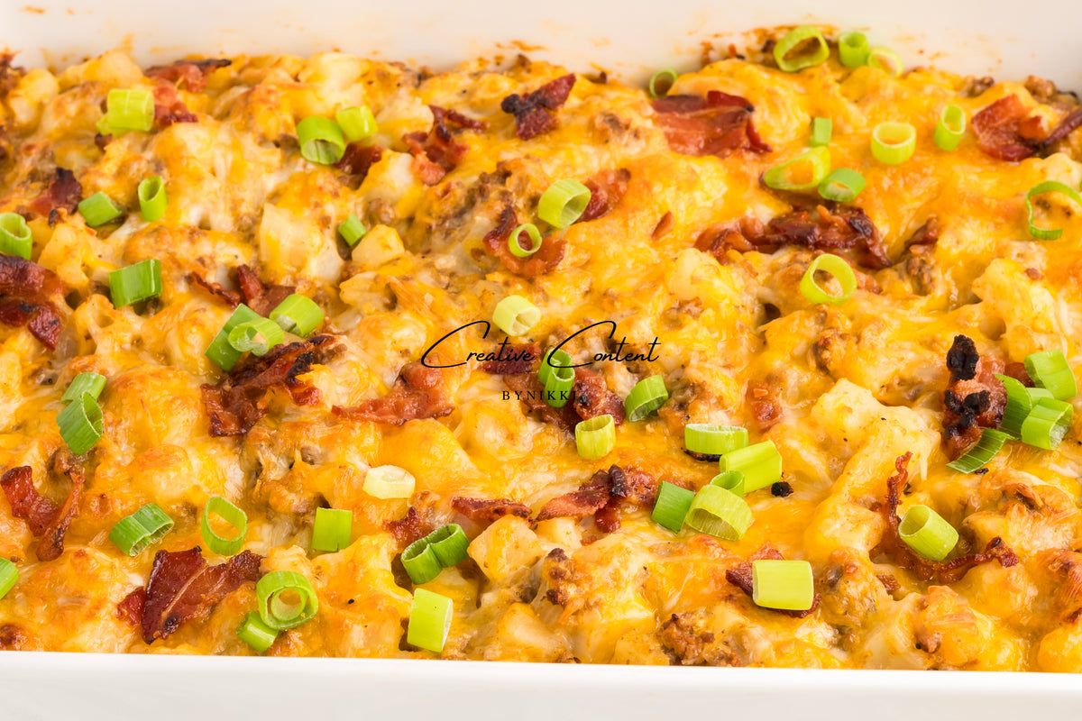 Cheeseburger Potato Casserole - Exclusive