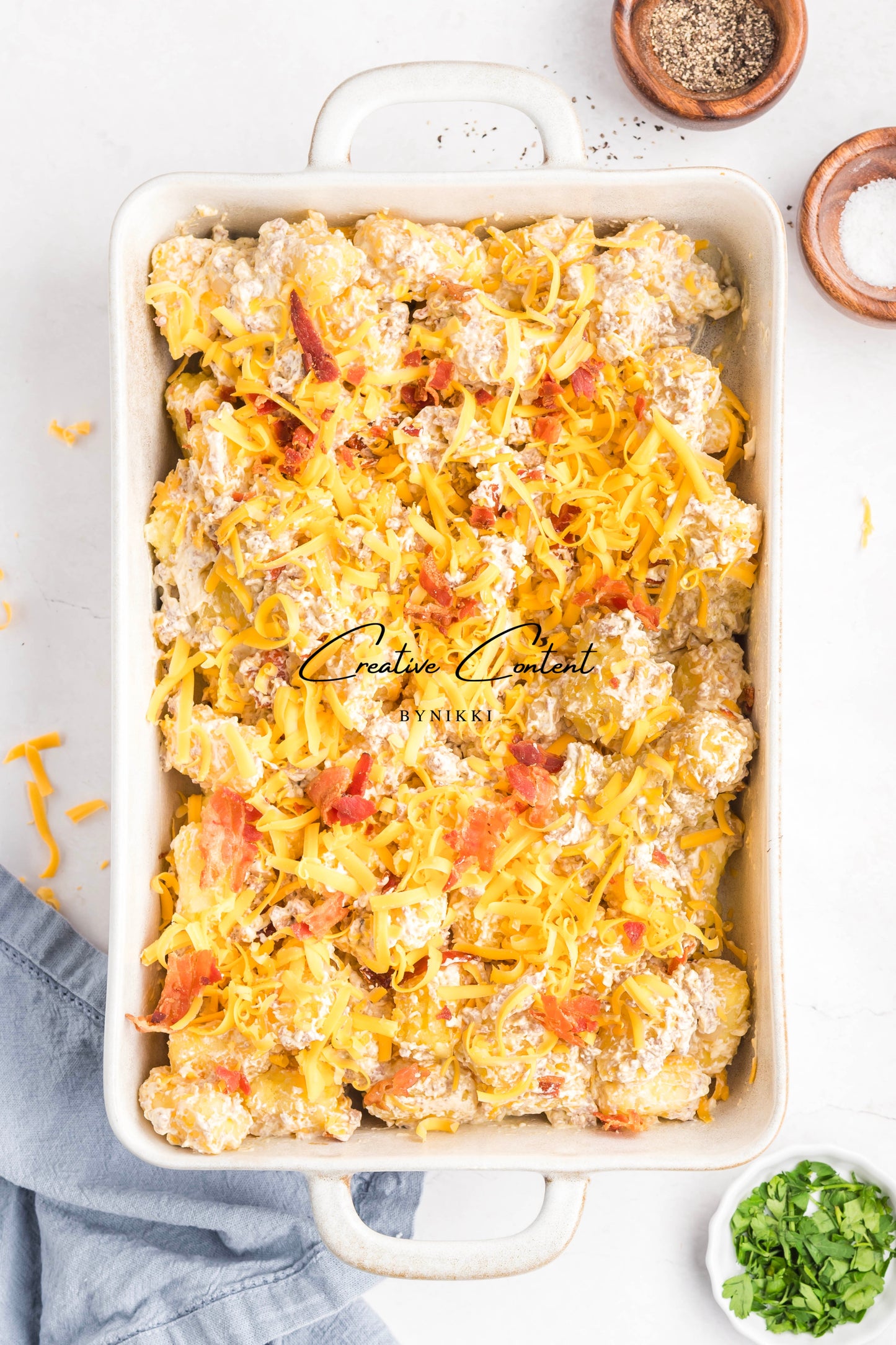 Cheeseburger Tater Tot Casserole - Exclusive