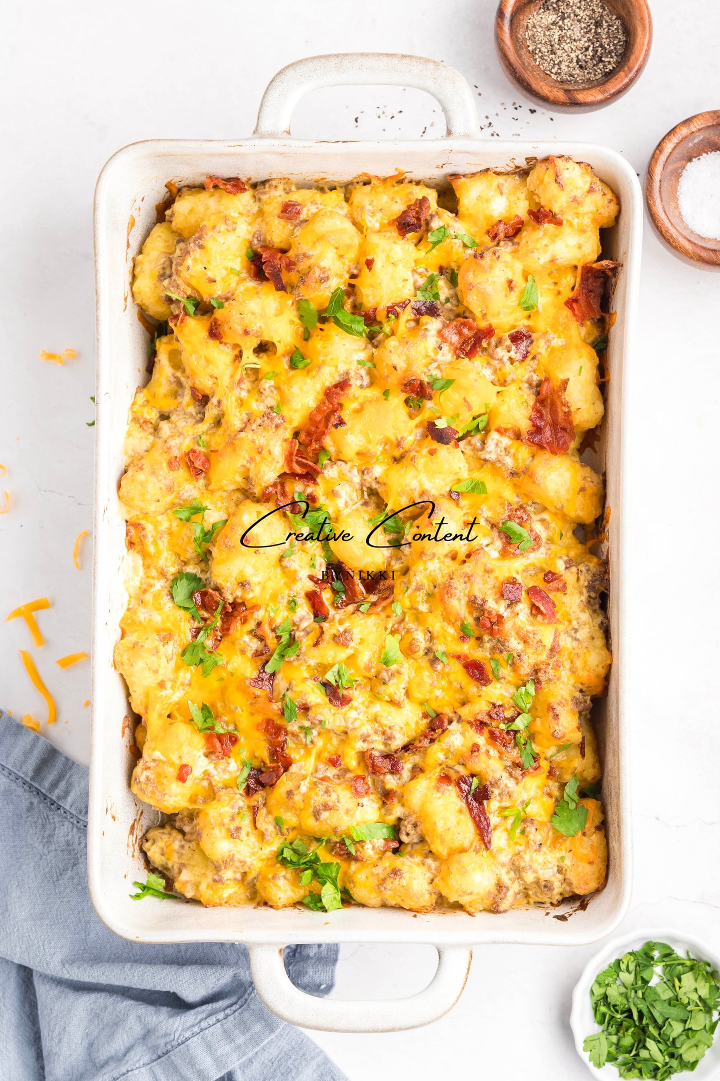 Cheeseburger Tater Tot Casserole - Exclusive