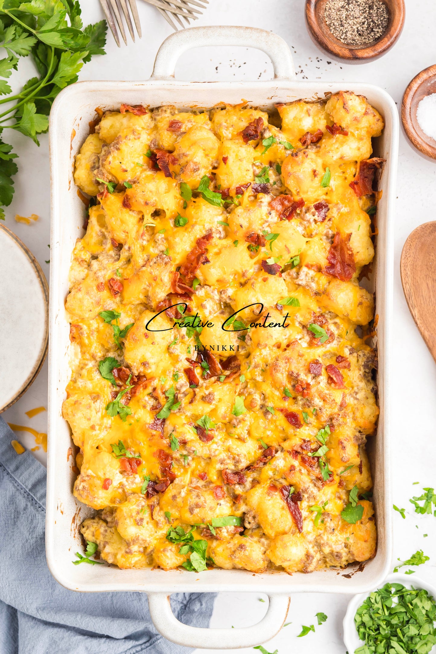 Cheeseburger Tater Tot Casserole - Exclusive