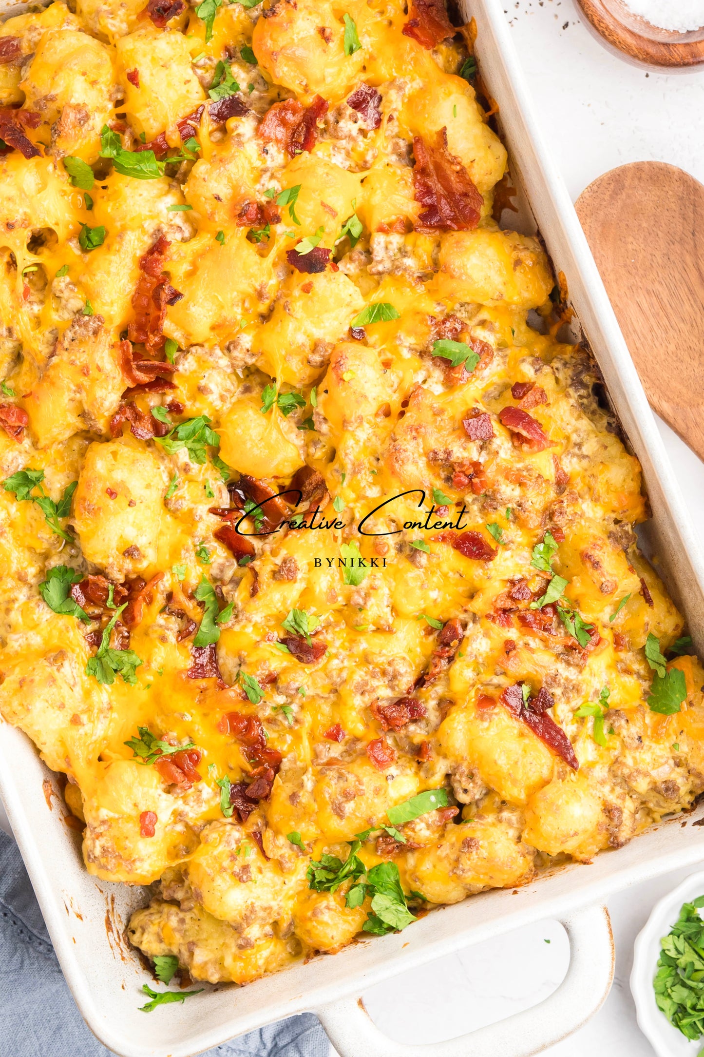Cheeseburger Tater Tot Casserole - Exclusive