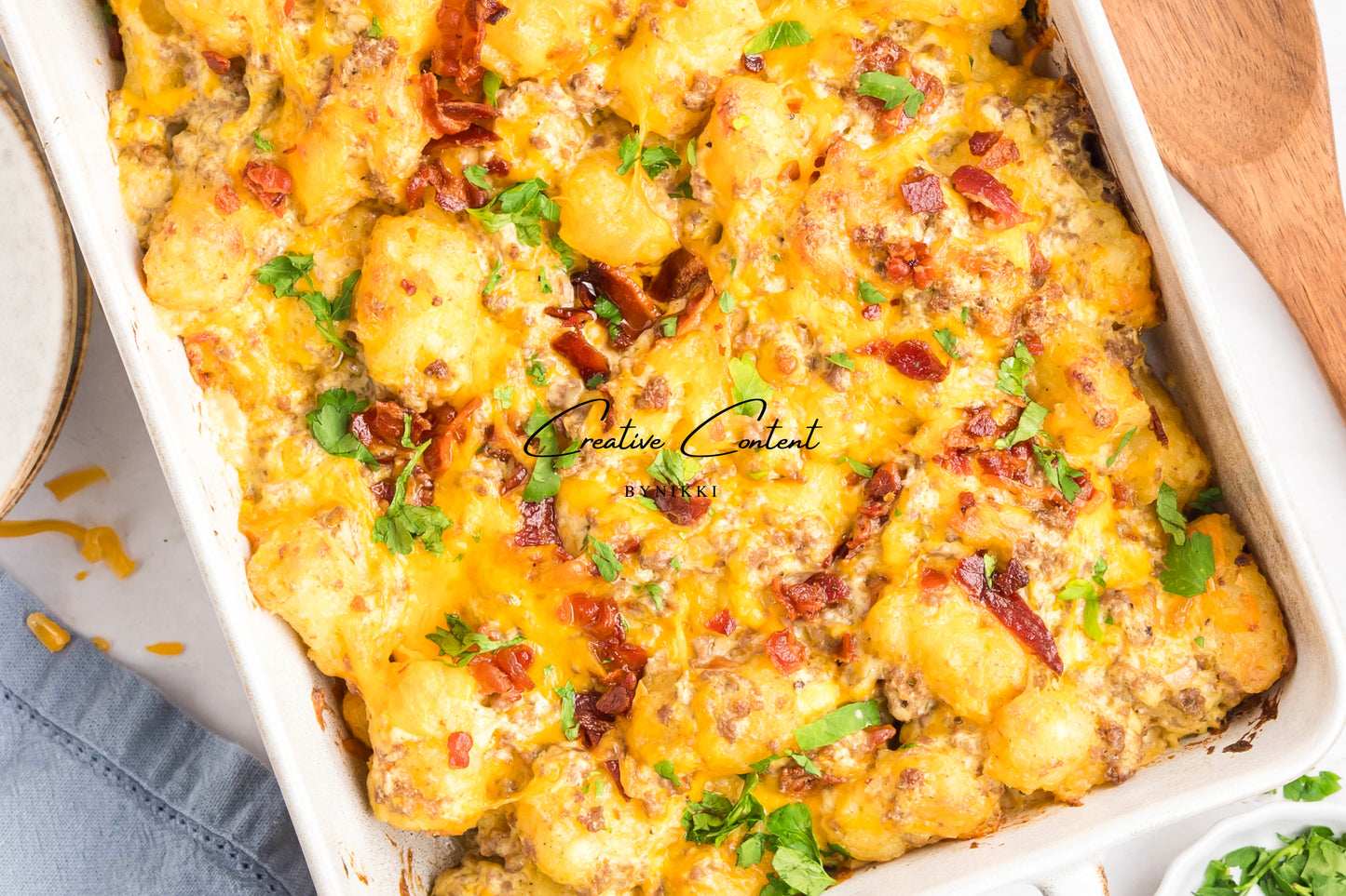 Cheeseburger Tater Tot Casserole - Exclusive