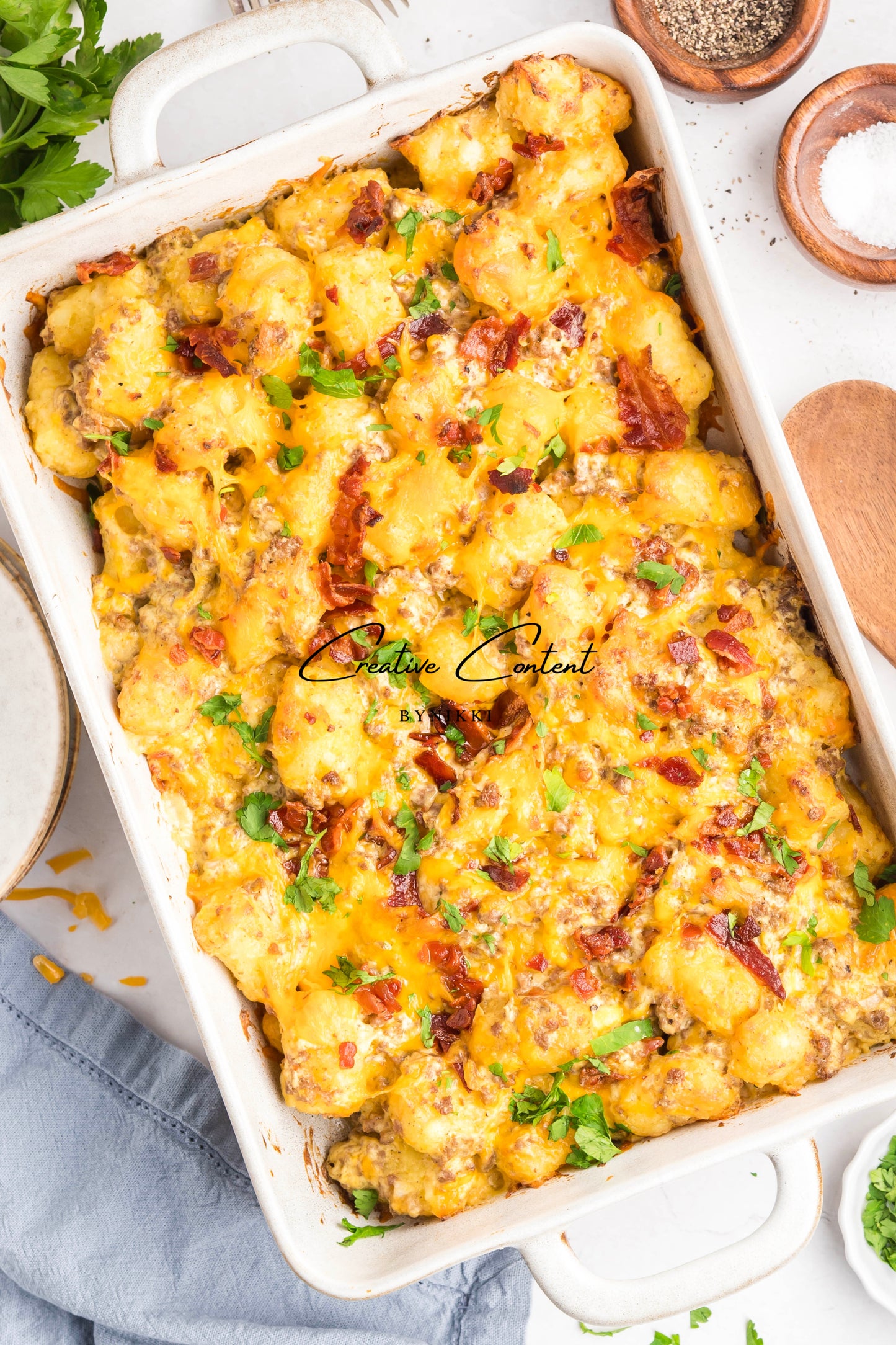 Cheeseburger Tater Tot Casserole - Exclusive
