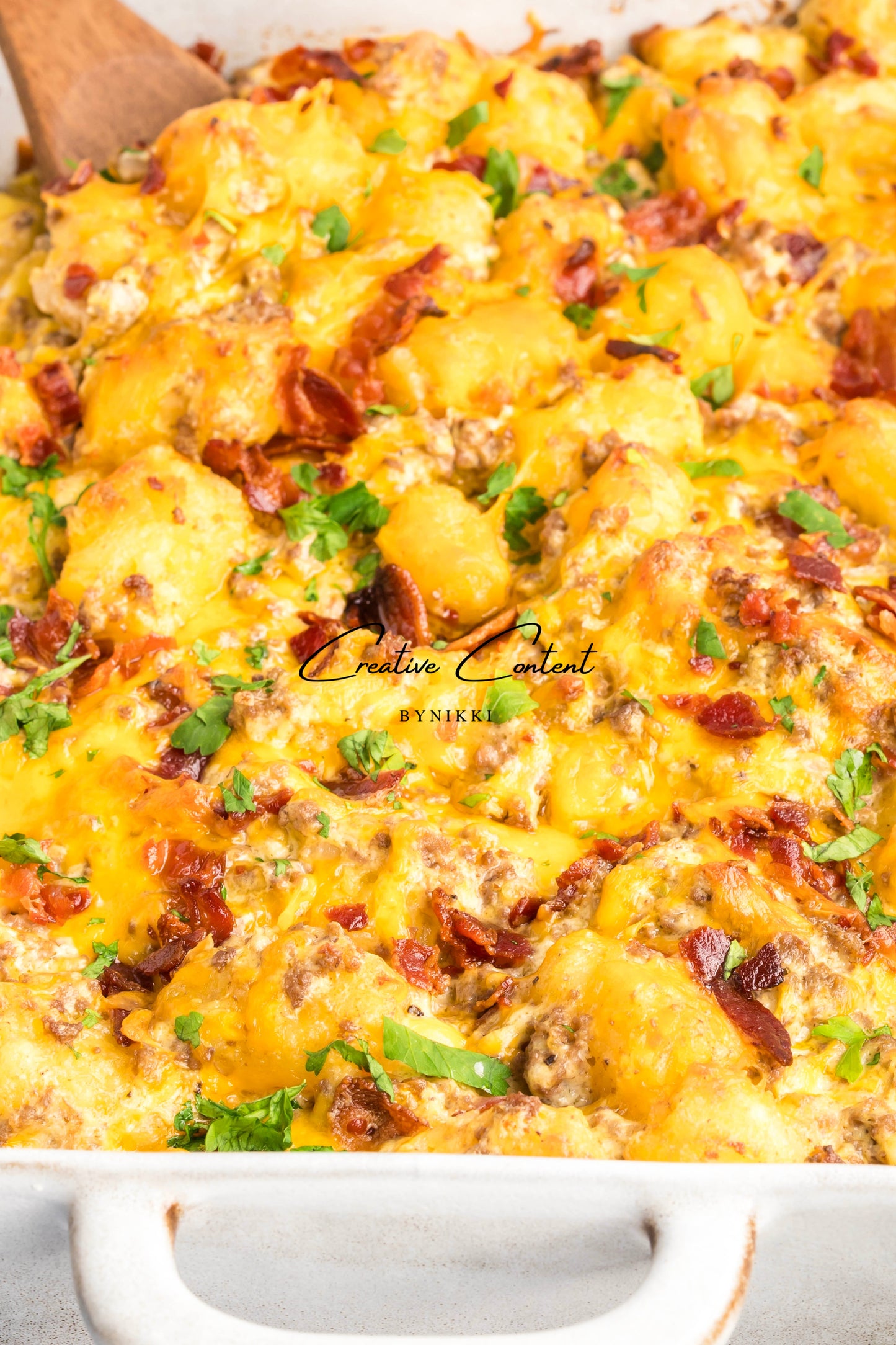 Cheeseburger Tater Tot Casserole - Exclusive