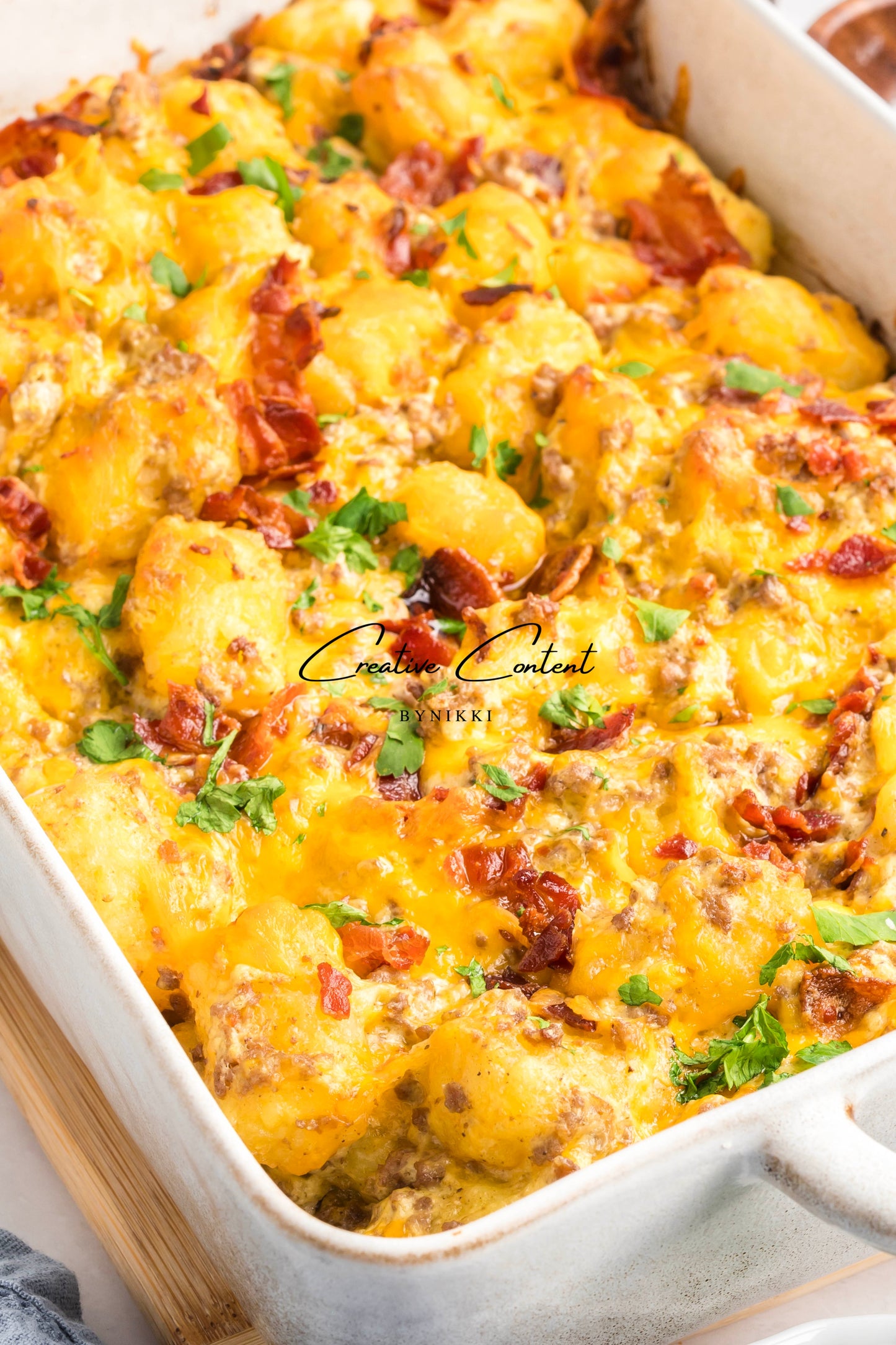 Cheeseburger Tater Tot Casserole - Exclusive