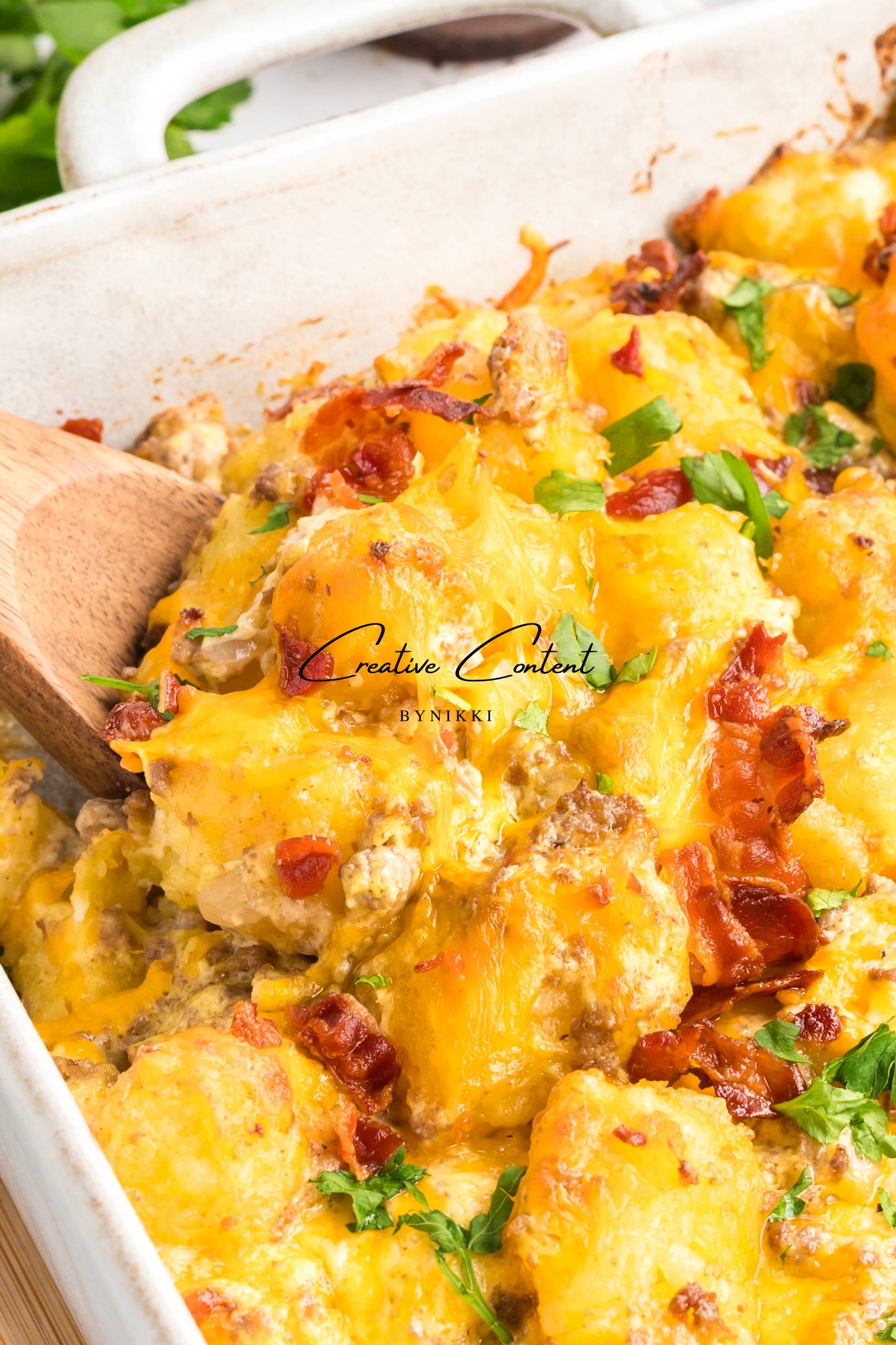 Cheeseburger Tater Tot Casserole - Exclusive